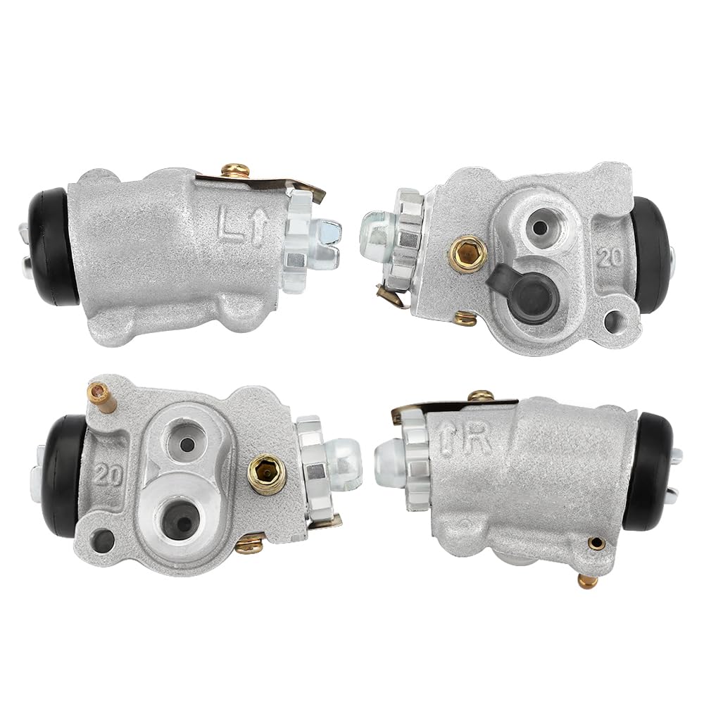 Vordere Radbremszylinder links und rechts (alle vier) passend für Honda TRX350 Fourtrax Rancher 350 2000–2003 TRX300FW Fourtrax 300 4X4 1988 1990–2000