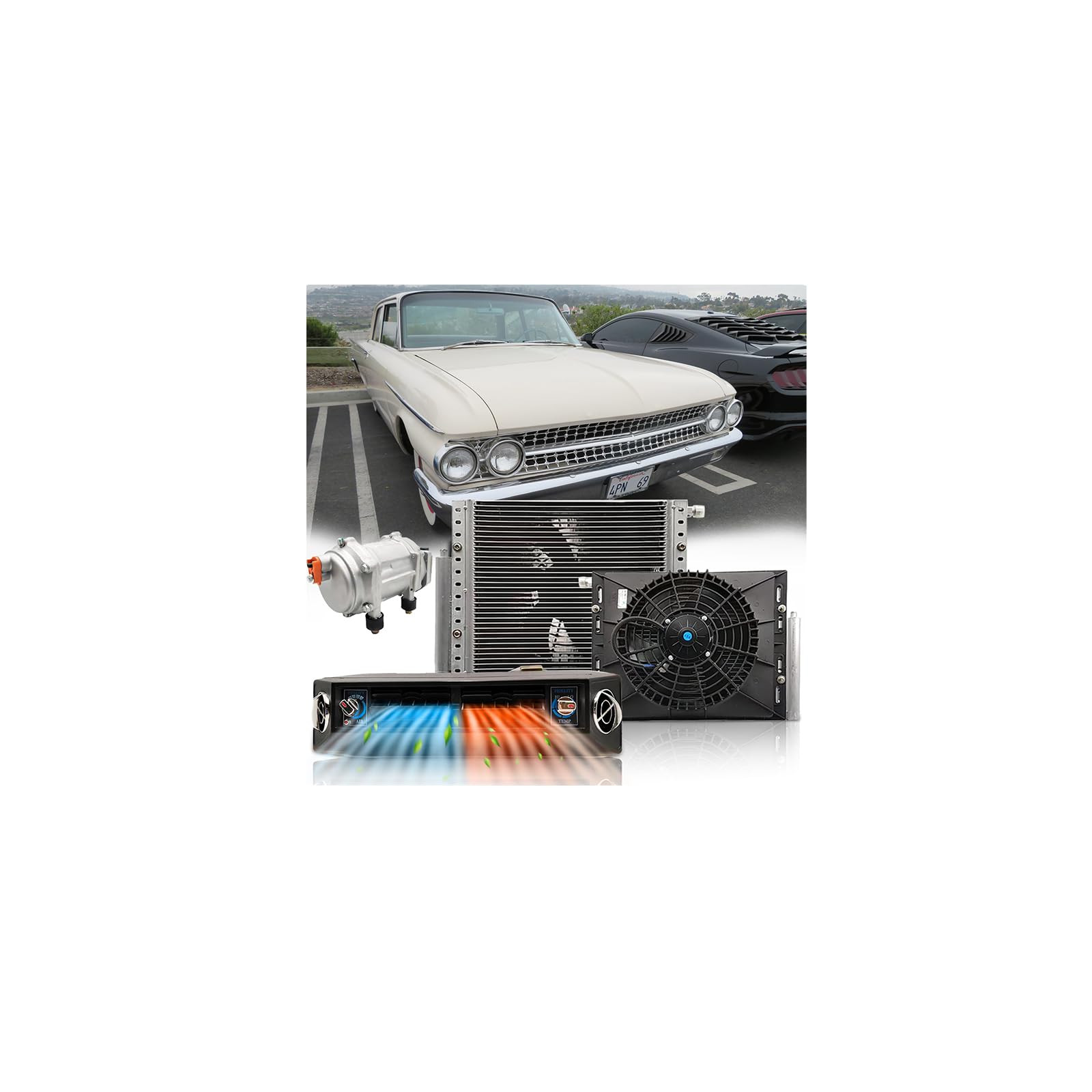 Bailigo 12V 12000 BTU Under Dash A/C