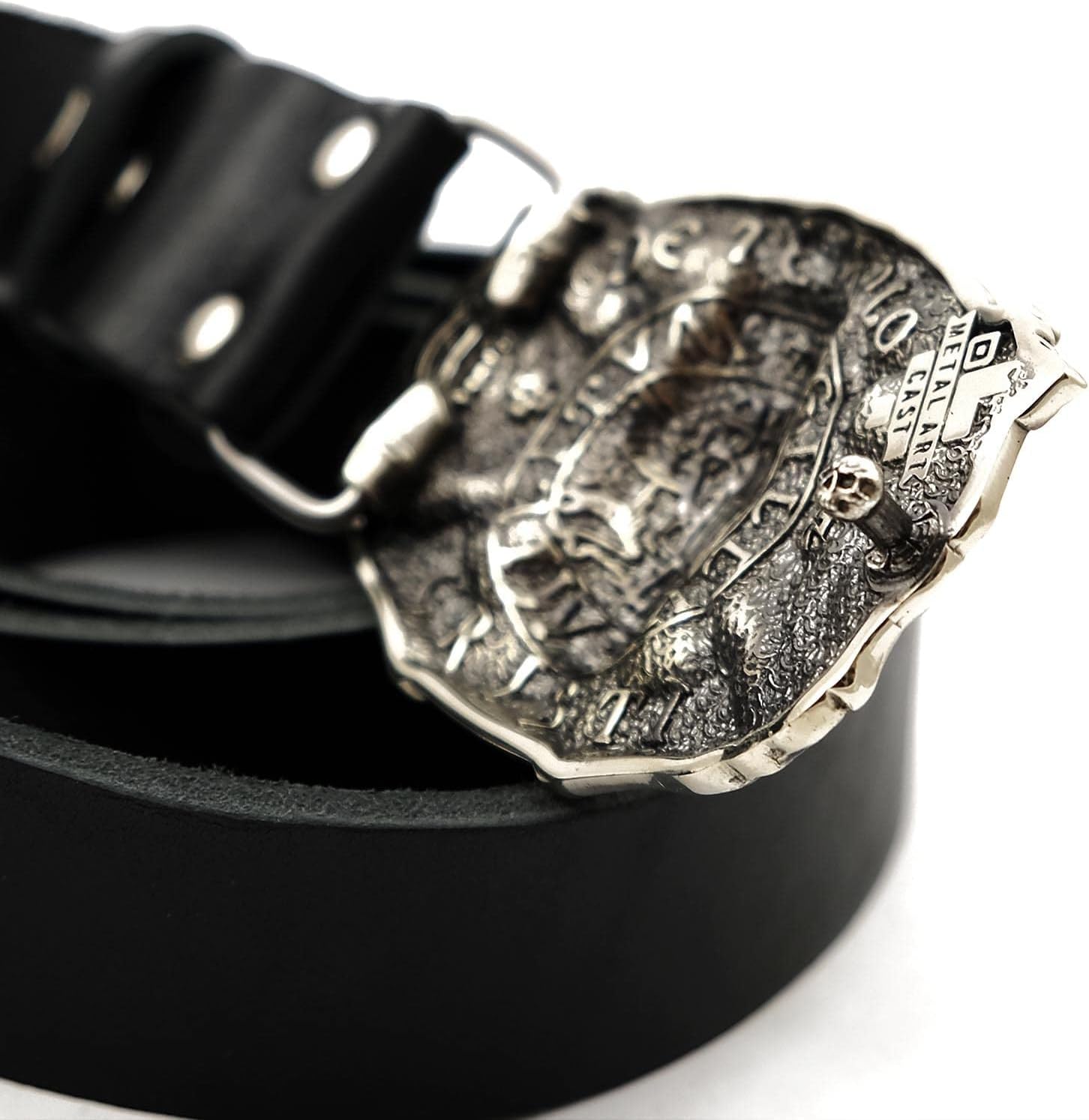 German silver belt buckle Templar, Handmade medieval knight order crusader solid Nickel silver belt buckle