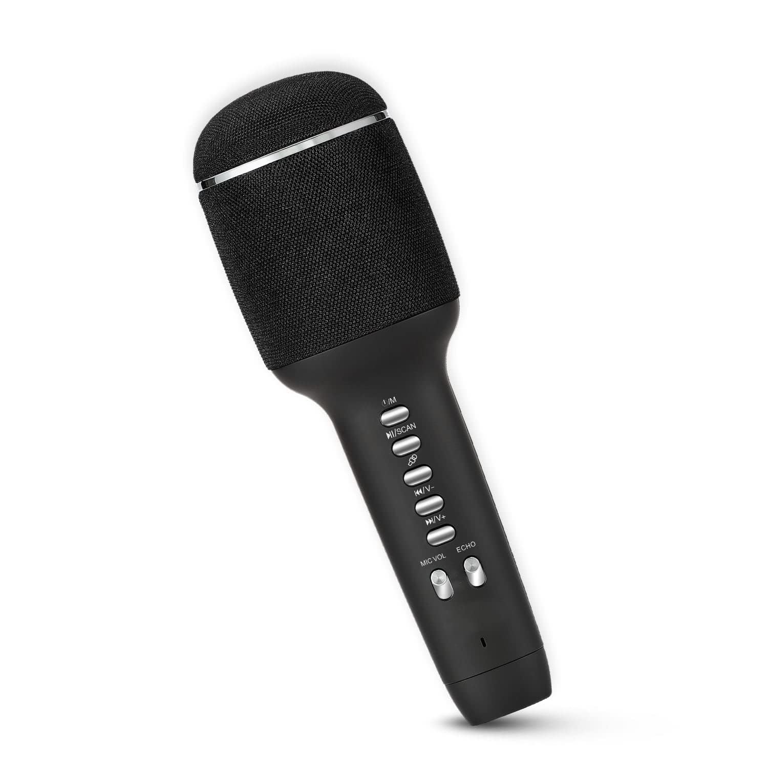 Drumstone Wireless Bluetooth Karaoke Microphone - 3-in-1 Portable Handheld Mic and Speaker, Compatible with Smartphones, f...