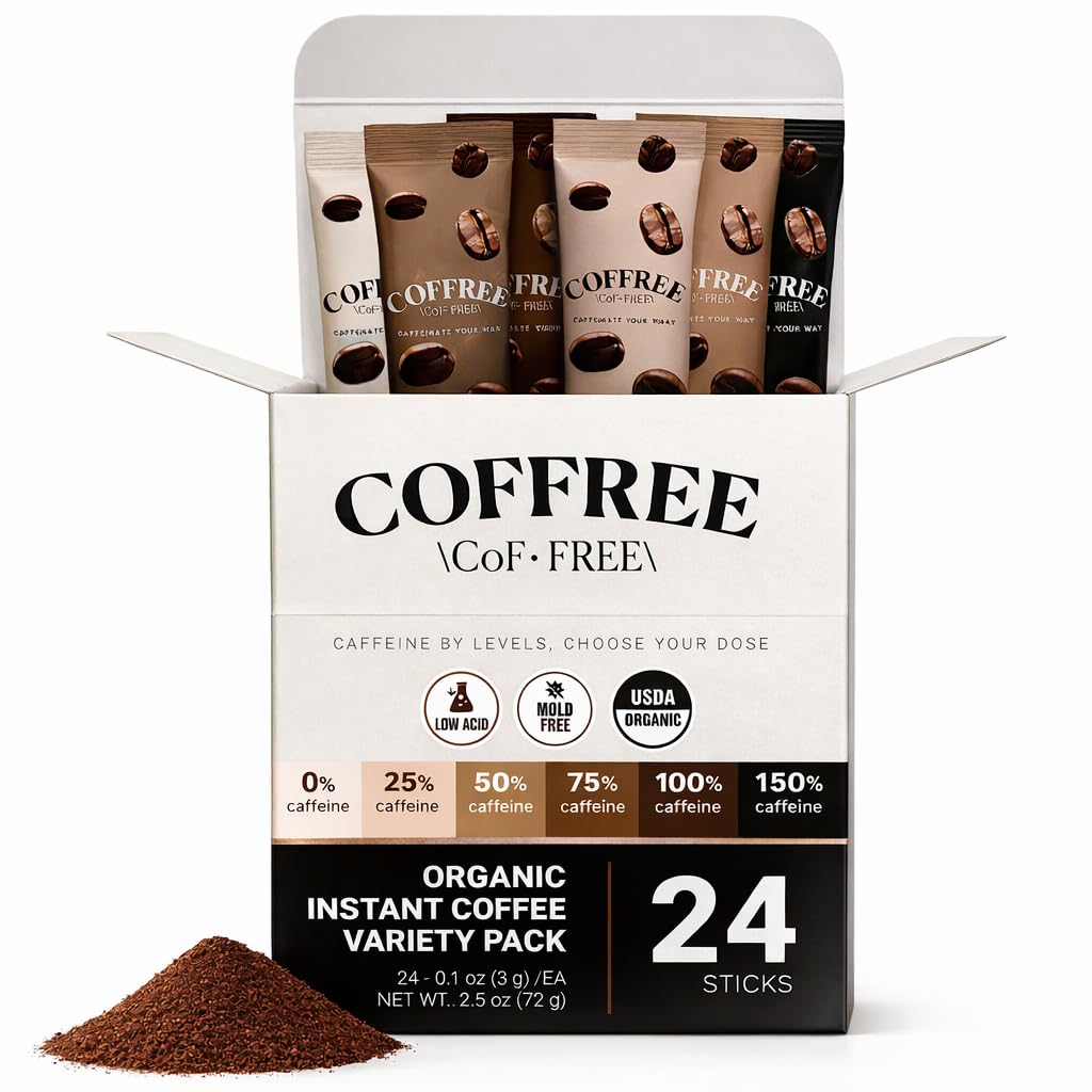 Amazon.com : COFFREE Organic Instant Coffee Packets Variety Pack