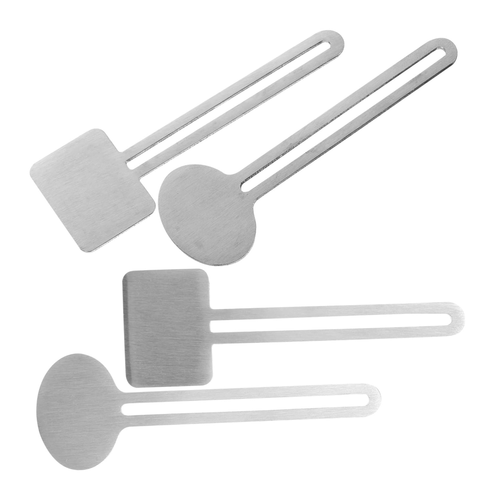 COLLBATH 3sets Stainless Steel Toothpaste Tube Squeezer Key Manual Dispenser for Bathroom Supplies 4pcs*3