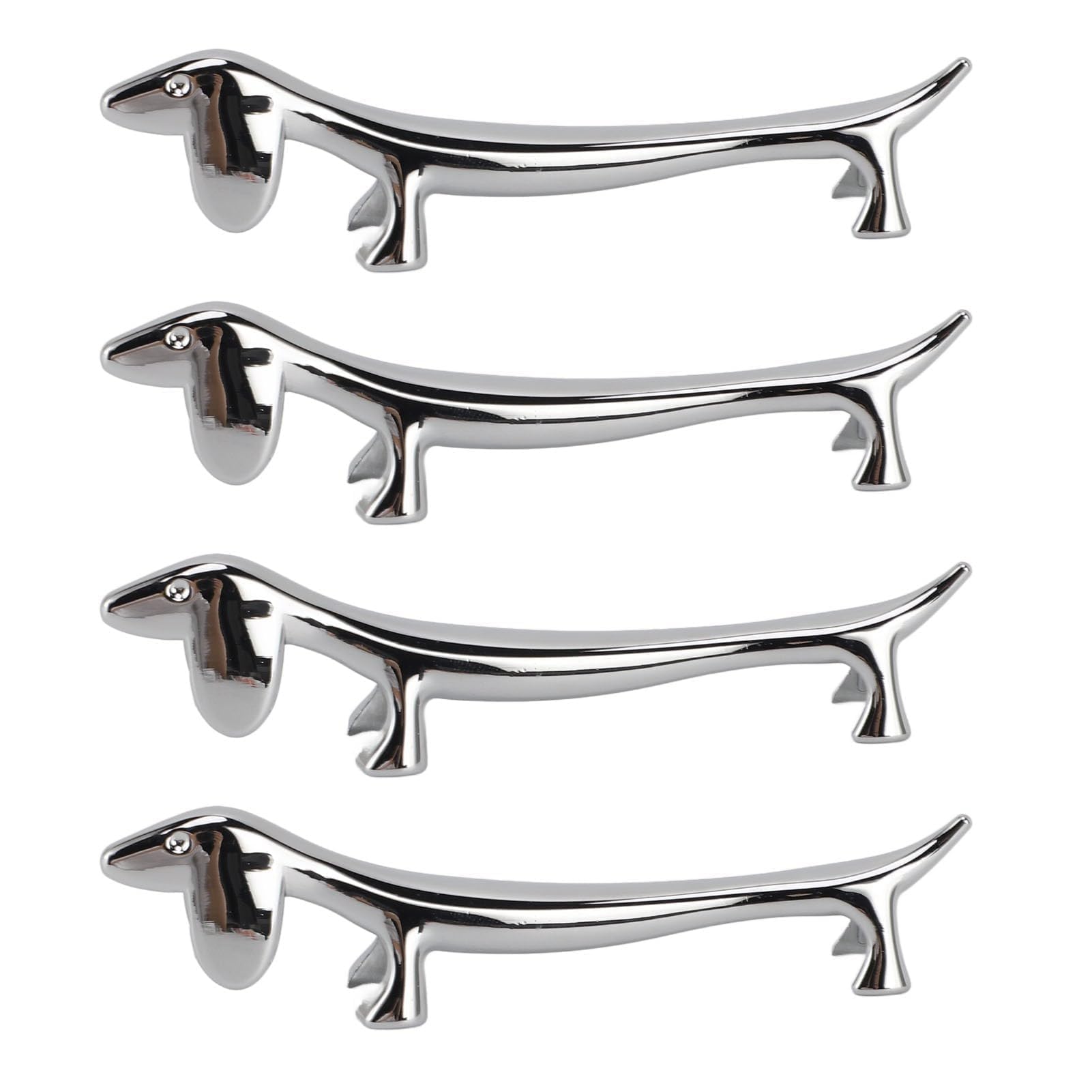Poggiaposate in Argento da 4 Pezzi, Porta Bacchette a Forma di Animale, Supporto Versatile per Tavolo da Pranzo, Forchetta, Cucchiaio (Pssopp9tu7y6gxw4-12)