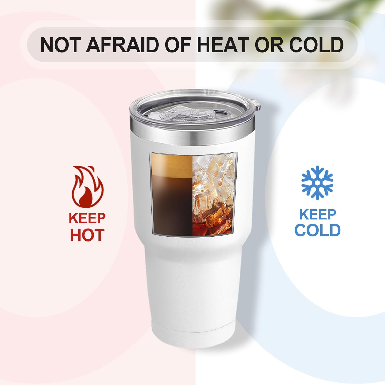 YOUKE OLA 12 Pack Insulated Tumbler Powder Coated Stainless Steel Double Wall Vacuum Travel Coffee Tumbler Cup with Lid and Straw for Laser Engrave DIY Gift 30oz White - Image 4