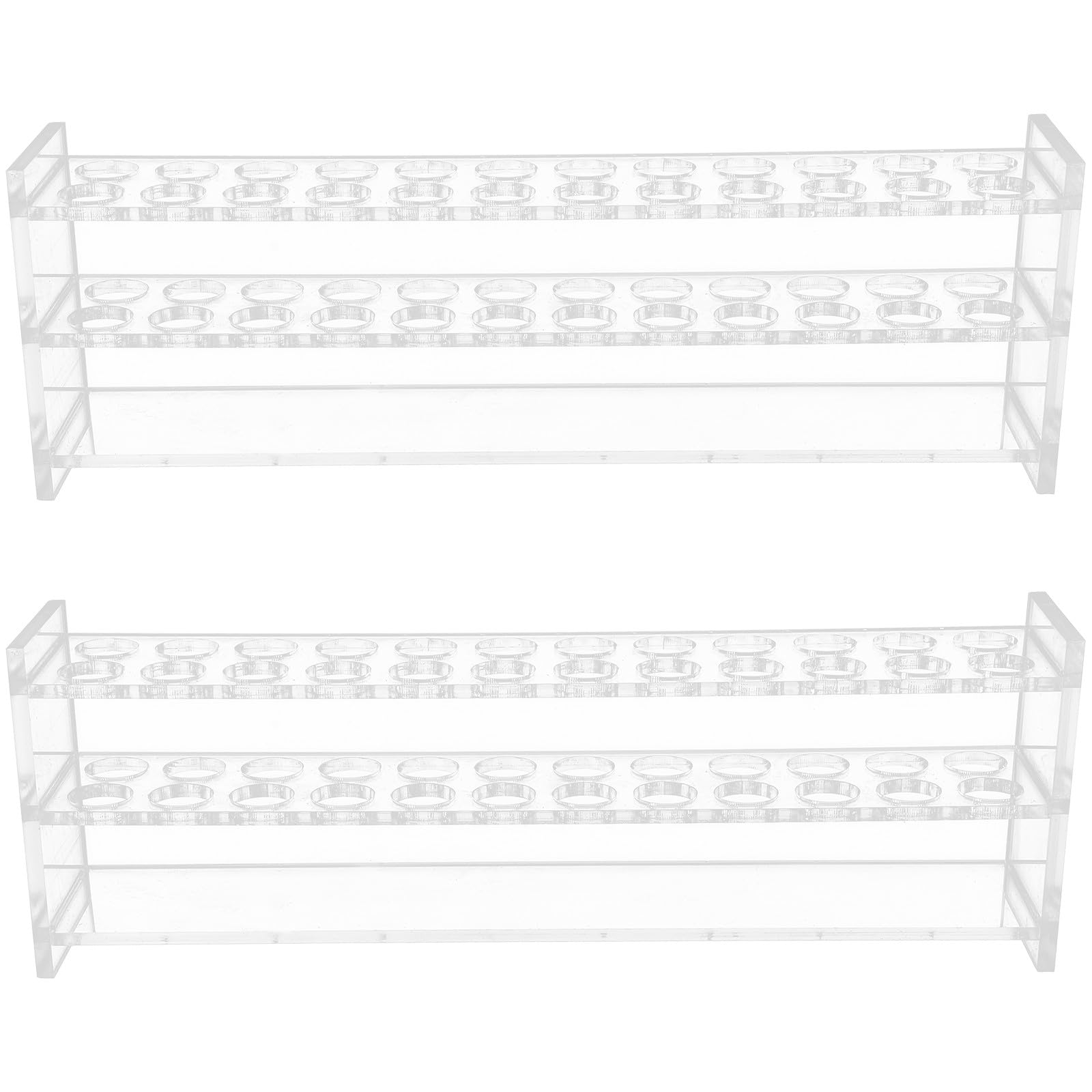 Support pour tubes à essai en PMMA transparent de qualité - 8