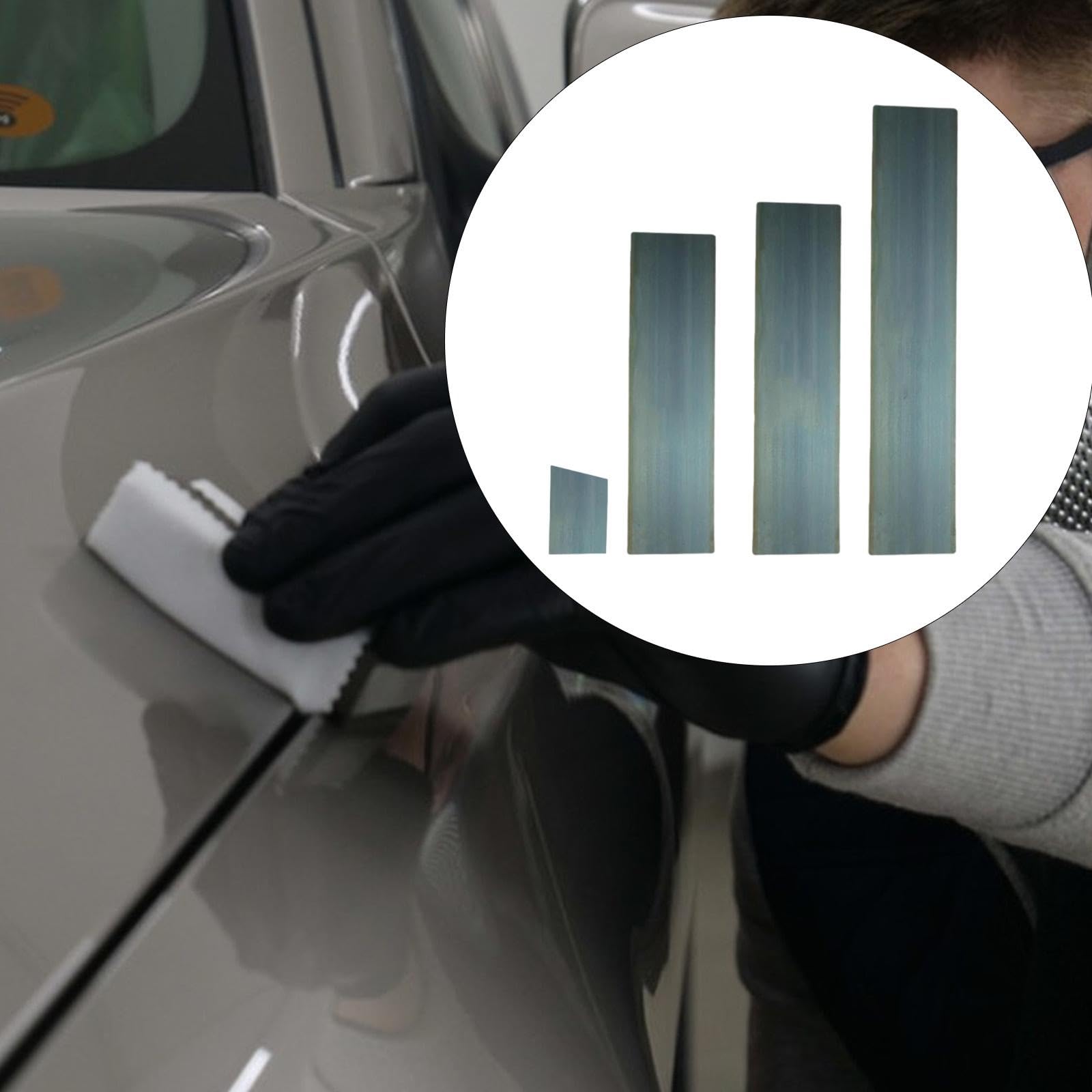 Oshhni 4x Spatola per stucco per carrozzeria, spatola per bordi, strumenti per lo styling dell'auto, strumento riutilizzabile per raschiare lo stucco per
