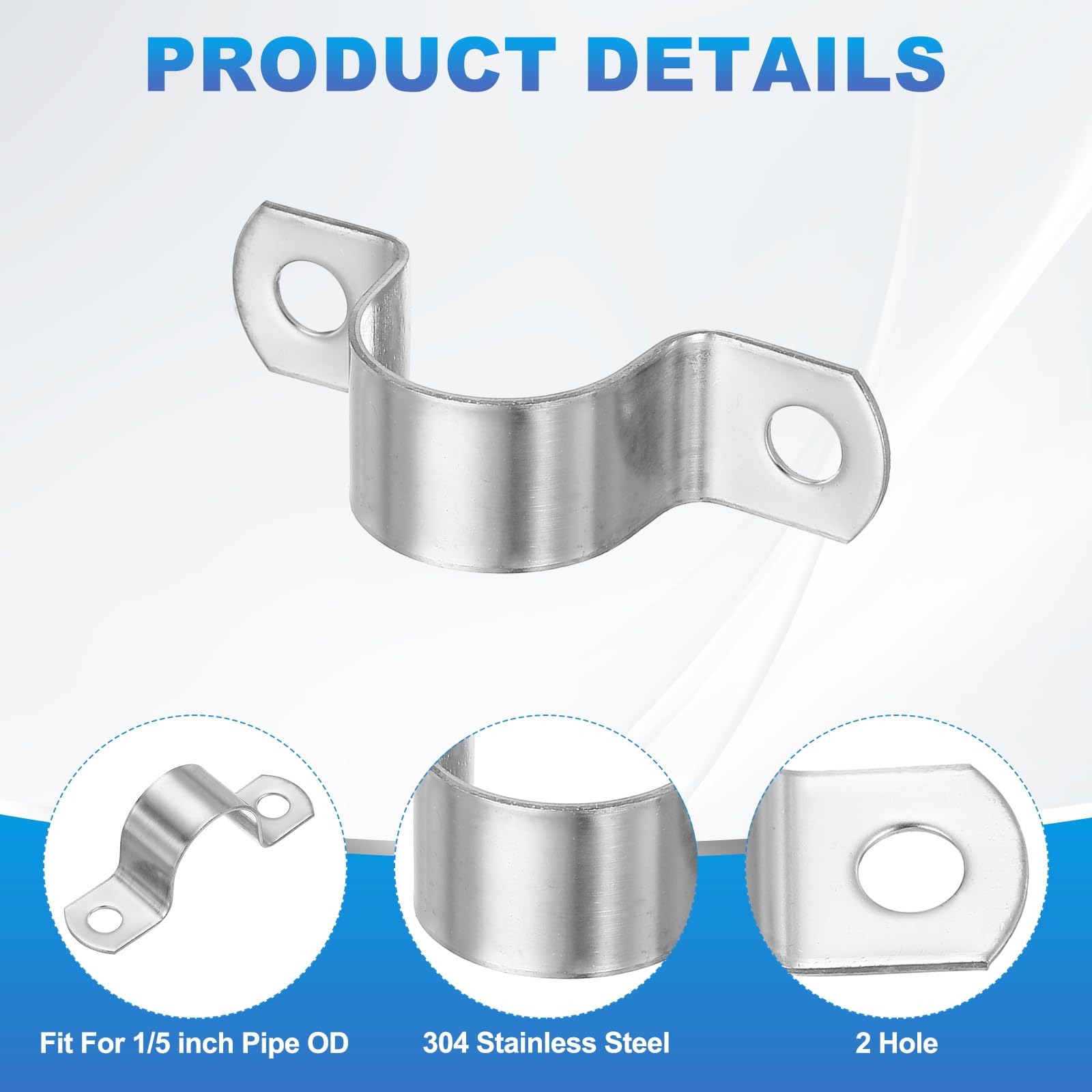PATIKIL 25mm Rigid Pipe Strap - Image 3