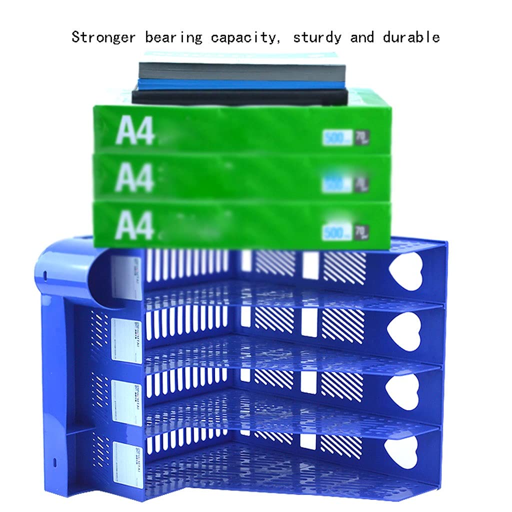 portadocumenti cremagliera Plasic File Rack Multi-Layer Forniture for ufficio Autore del file Multifunzionale Creativo Creativo Sortante di smistamento Scaffale DATA DATA CRESCHE DI FILE Per l'organiz