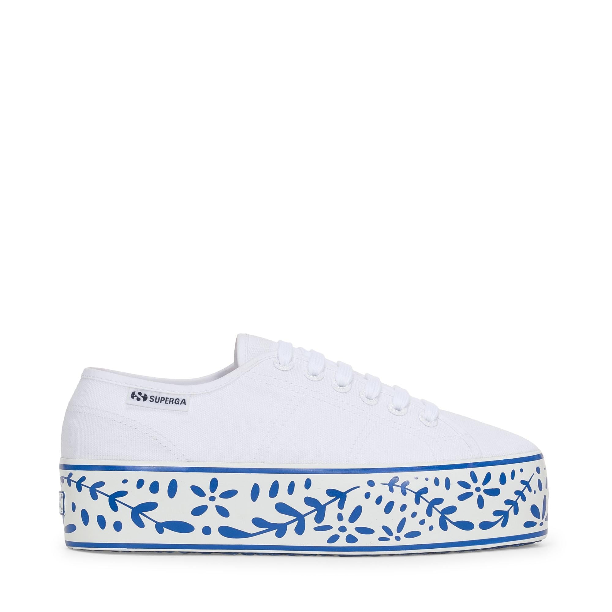SUPERGA - Sneakers, Donna, Cotone, Casual, 3790 Platform Ceramic Print Leggera