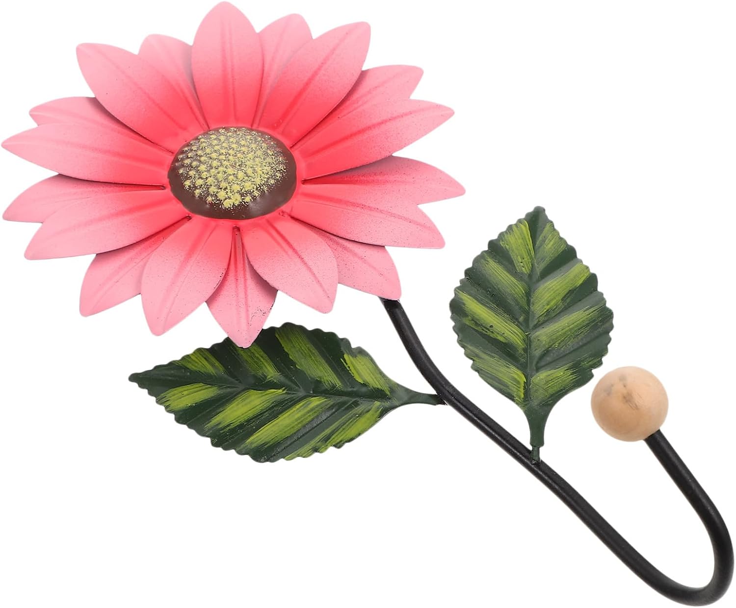 UKCOCO Flower Shape Hanging Hook Iron Wall Art for Kitchen and Hotel