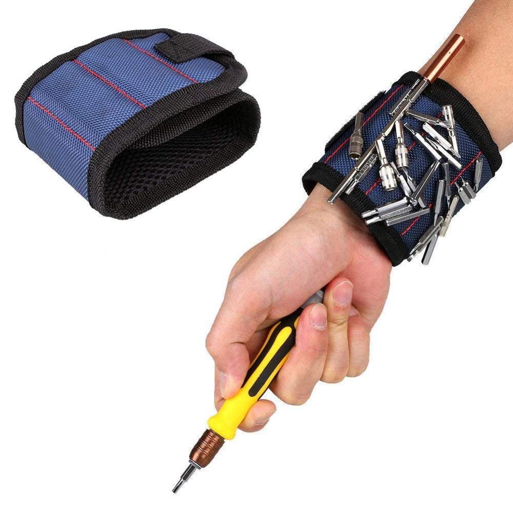 AADCART 1Pc Sports 13.8'' Wrist Port Band Tool Belt ew Kit Set Magnetic Wristband