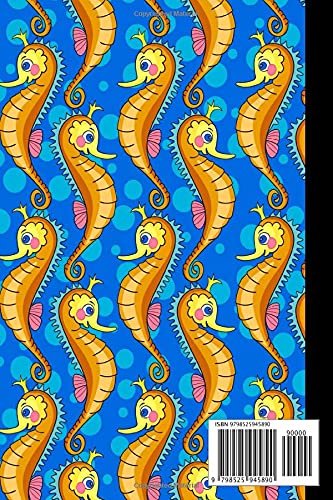 Birthday Reminder Notebook: Seahorses Cover Birthday Reminder Notebook, Month by month diary for recording birthdays and anniversaries, 60 Pages, Size 6" x 9" by Nikolai Vogel – vue 2