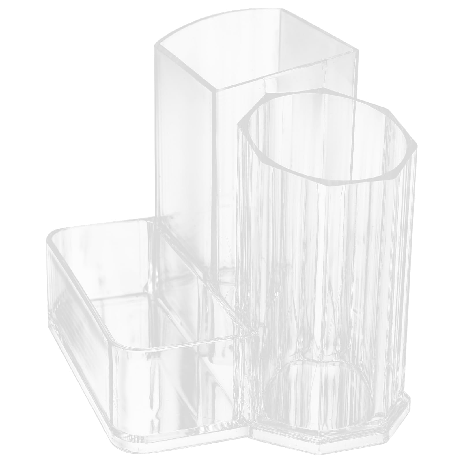 Healvian 4piezas Caja De Almacenamiento Acrílica Para De Manicura y Cosméticos Organizador De Escritorio Multifuncional Para Maquillaje Accesorios y Papelería Diseño Práctico y
