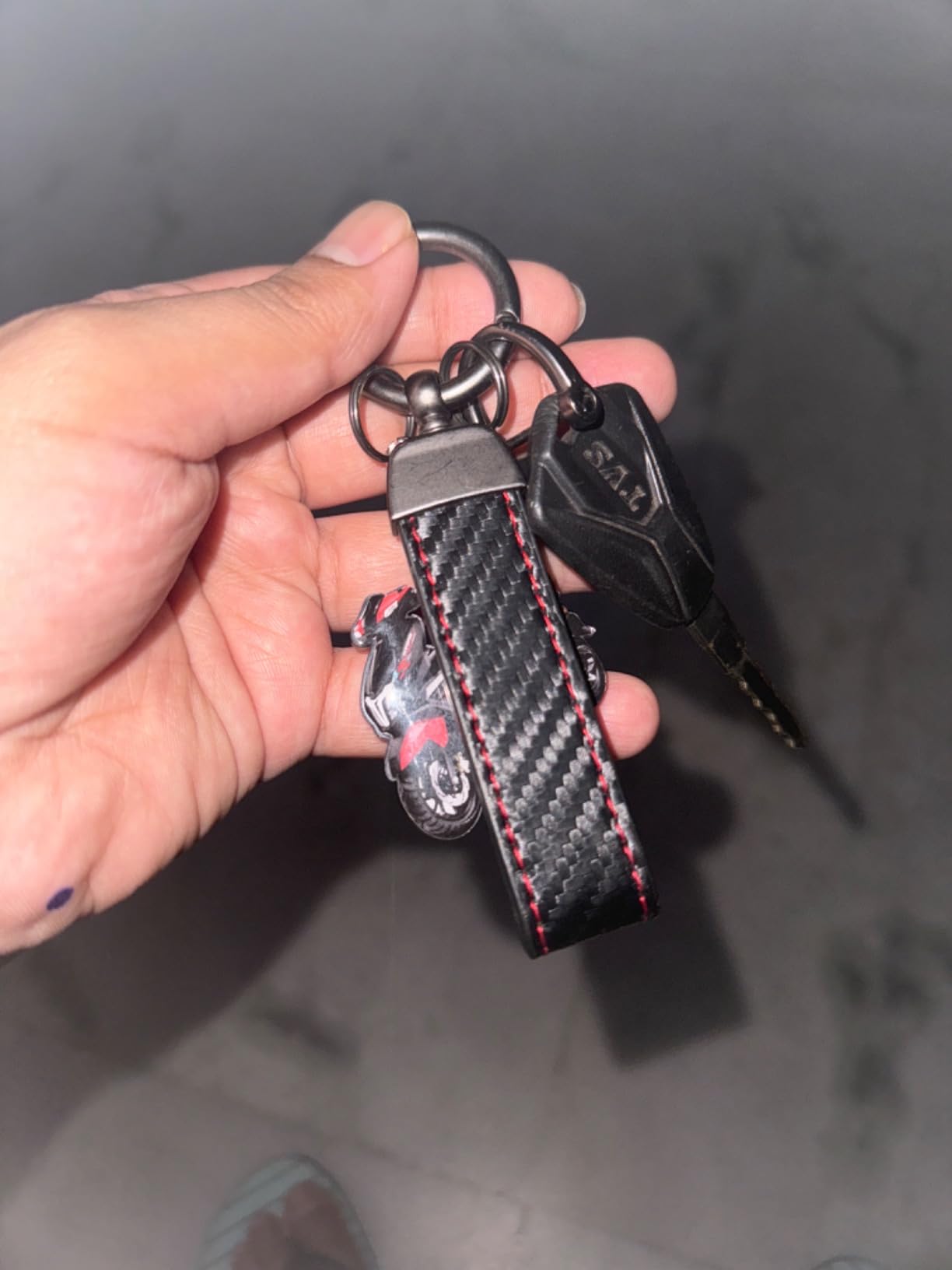 JVCV® Microfiber Leather Car Keychain, Universal Key Fob Keychain ...