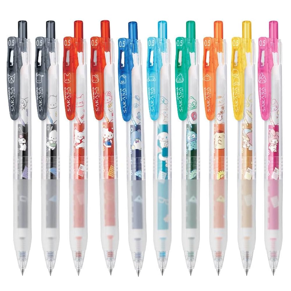 限定サラサクリップ0.5.サンリオキャラクターズセット 限定】 サラサクリップ 0.5 サンリオキャラクターズ 3色セット