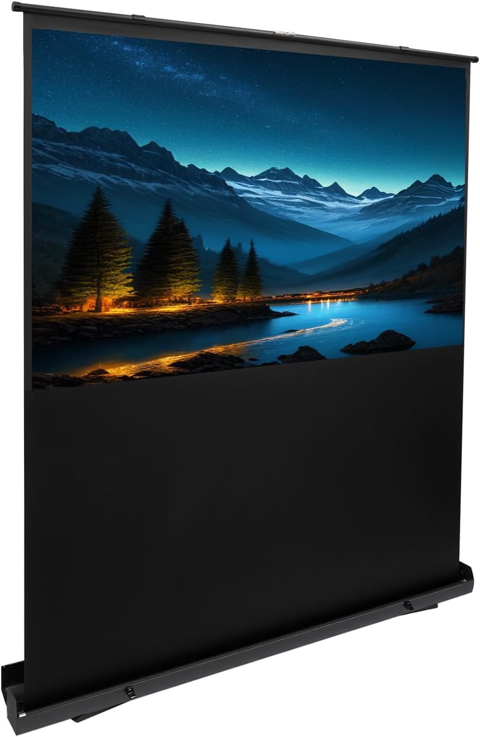 Pantalla de proyección, Proyector de enrollado, Pantalla de proyección 4K, Pantalla de cine en casa con 160° de gran angular y 1,2 de ganancia, Pantalla de fibra de vidrio estable para