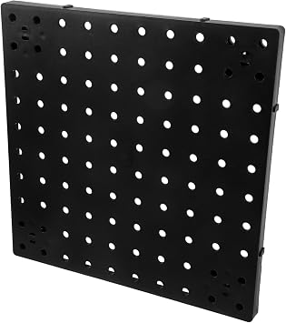 Zerodeko Garage Organization Plastic Pegboard Panel Wall Mount Tool and Storage Organizer