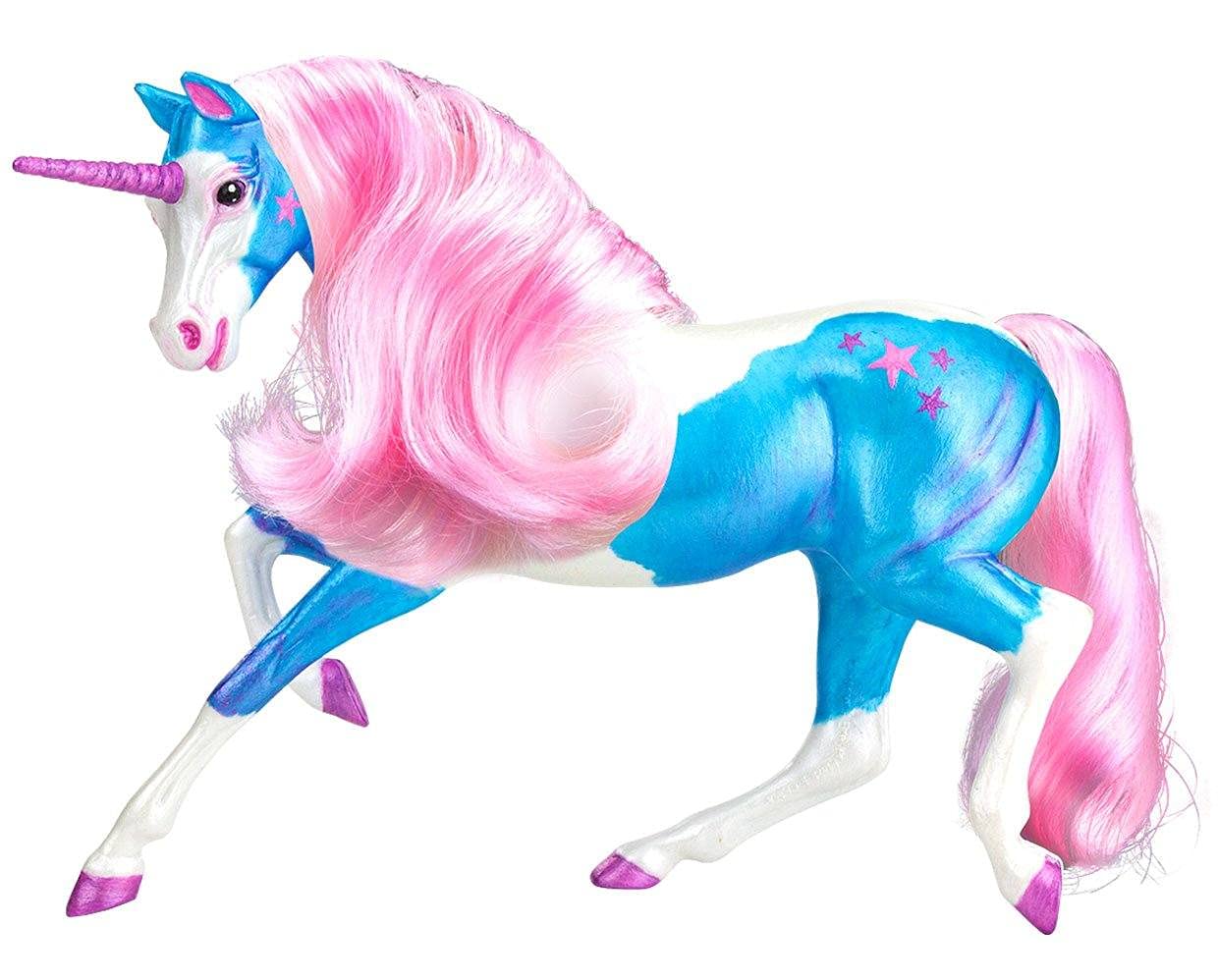 Breyer Horses Freedom Series Unicorn Paint & Play | Mähne und Schwanz | 1:12 | Modell #4236