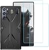 Funda Ytaland para ZTE Nubia Red Magic 9 Pro/9S Pro, con 2 protectores de pantalla de vidrio templado. Cubierta protectora de teléfono tipo bumper a prueba de golpes (Negro) 1