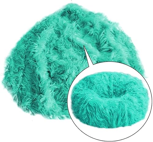 Miniatura 16 de SXBCyan Funda para puf de piel sintética esponjosa, puf, otomano, asiento esquinero, sofá, sillón reclinable (color A, tamaño: 23.6 in)