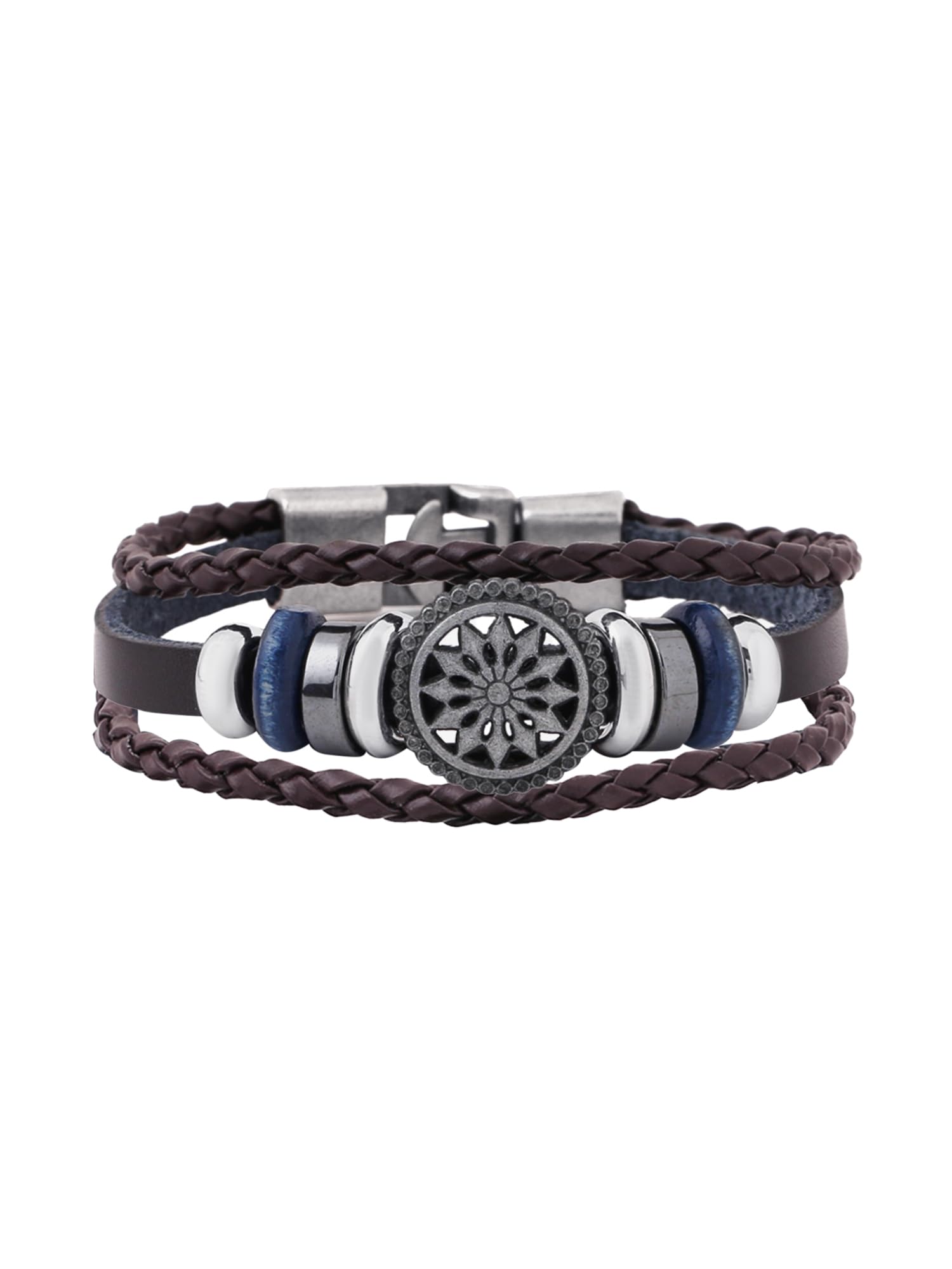 Leather Bracelets for Men | Fashion Brown Bracelet | Men's Leather Bracelet For Boys | Hand Accessories for Men | Birthday Gift for Boys & Men Anniversary Gift for Husband