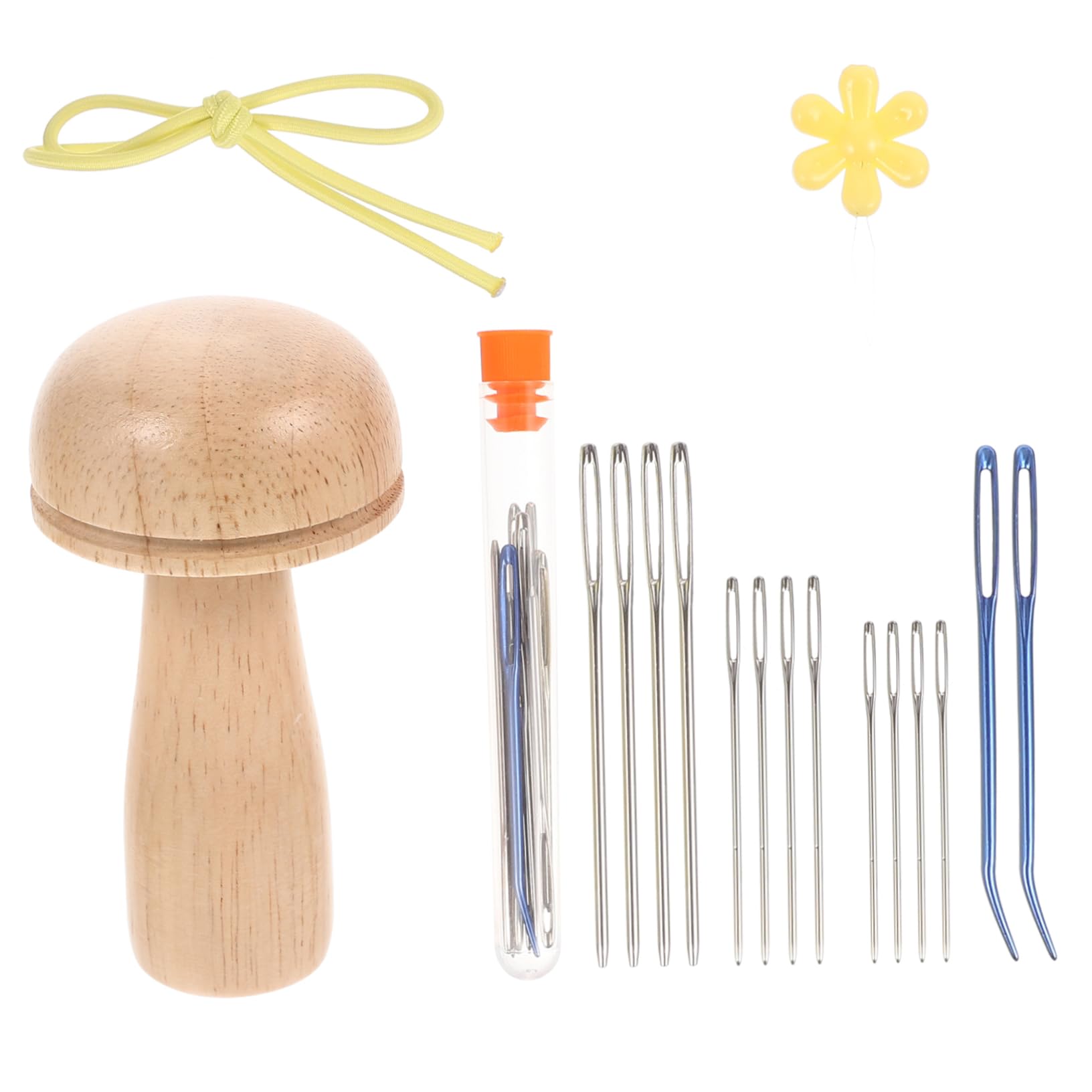 NUOBESTY 3ensembles Aiguille à Tricoter Multi-fonctionnelle Kit De Couture Outils De Réparation Et Artisanat Aiguilles à Repriser Coudre Pour Vêtements Bonnets Et Pulls Couleurs