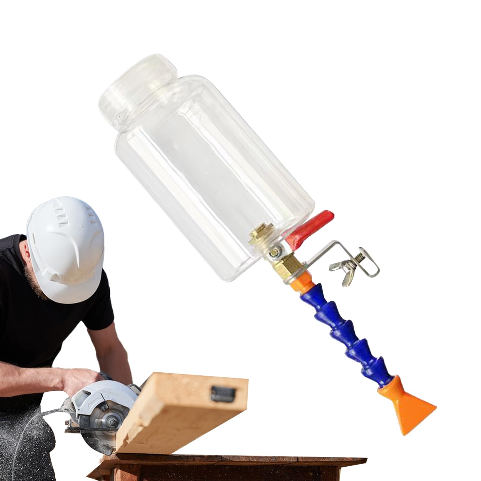 Pulvérisateur d'eau pour machine de découpe, dépoussiérant pour machine de découpe – Système de brumisation haute précision avec embout collecteur de 500 ml pour atelier de fraisage et de meulage