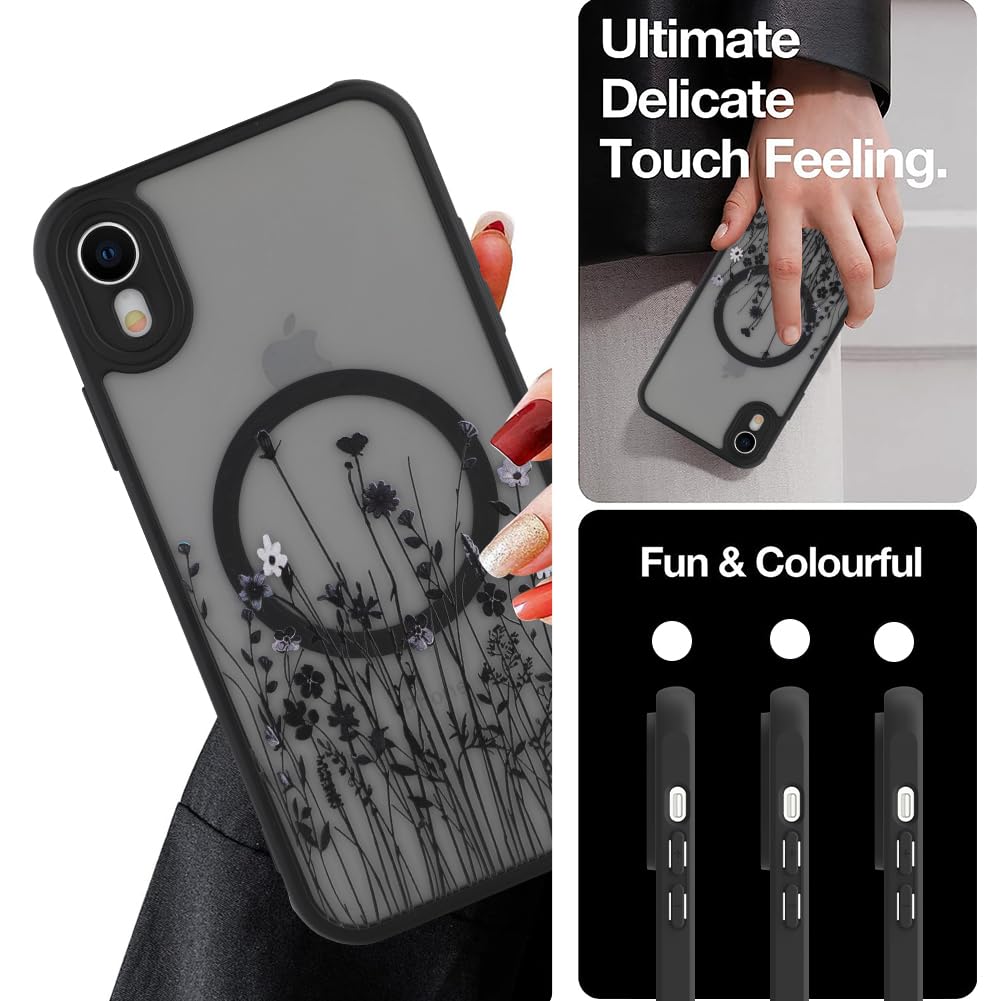 Amazon.co.jp: OOK マグネット式 iPhone XR用 ケース ブラック