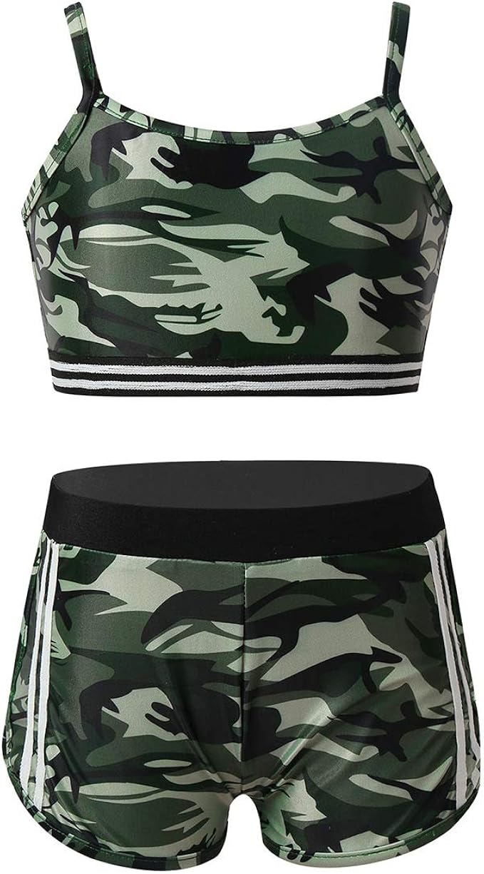 Crop Top Bambina - Maglietta Sportiva Per Danza, Ginnastica E Hip Hop - Foto 4