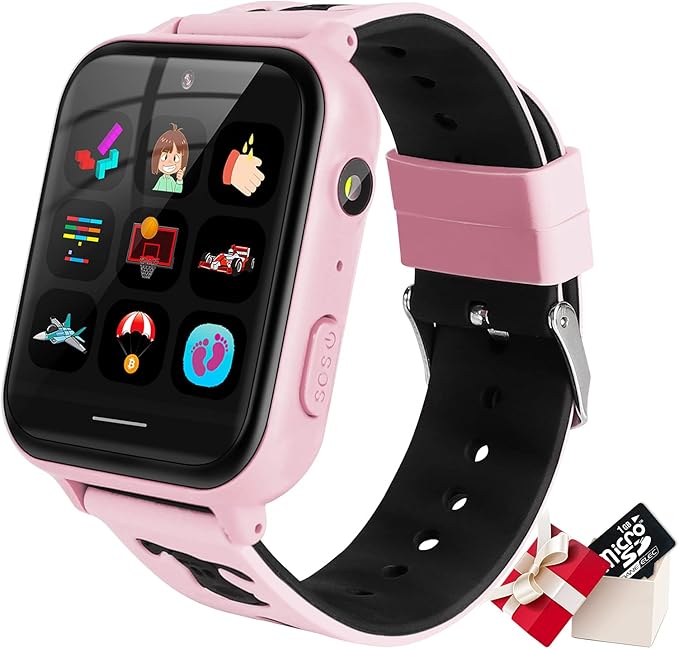Kids Smart Watch Phone, HD Touch Screen Smartwatch with Music MP3 Player, Video