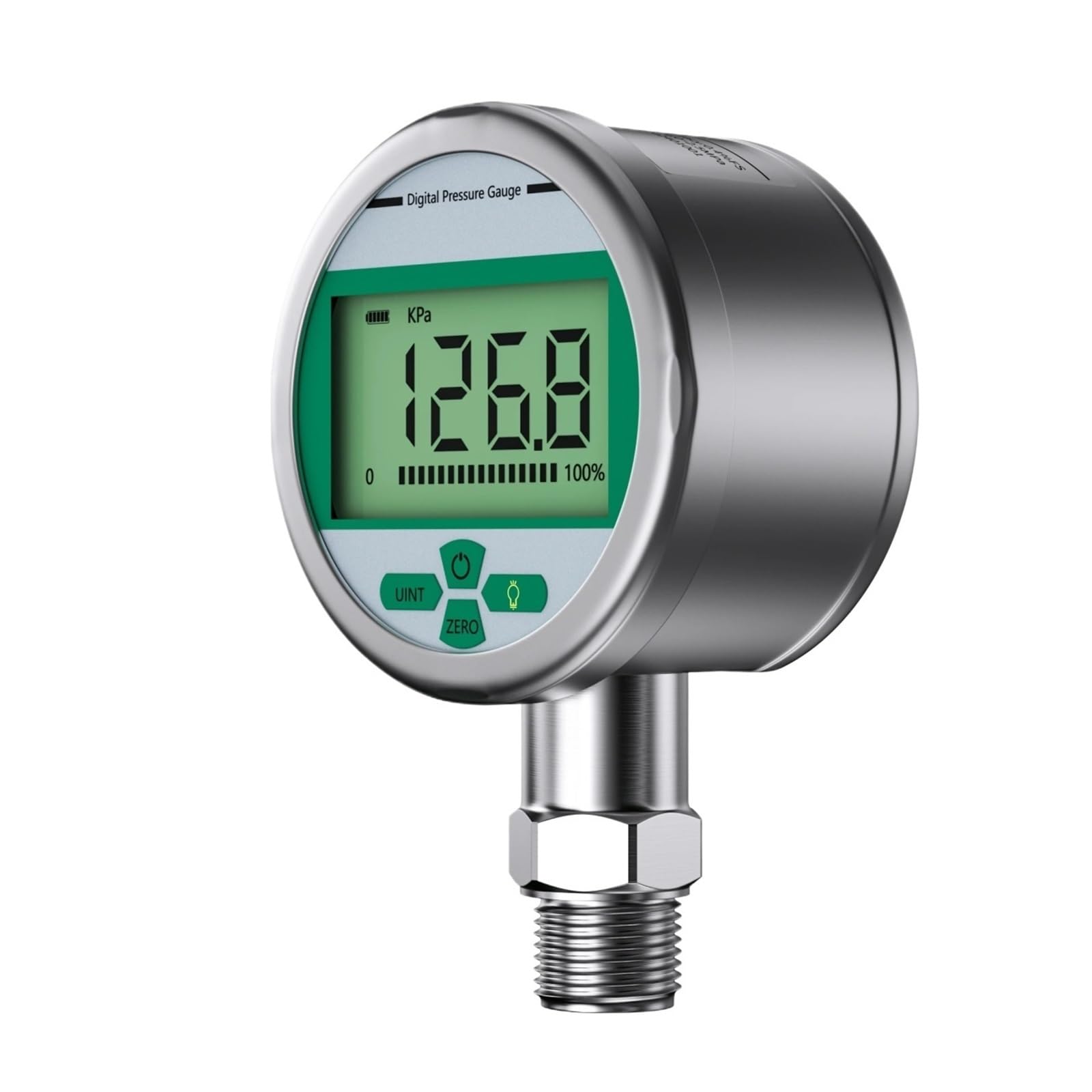 Digitales Manometer, -0,1–60 MPa, Edelstahl-Manometer, 0,1% Genauigkeit, Druckmanometer(0-25Mpa)