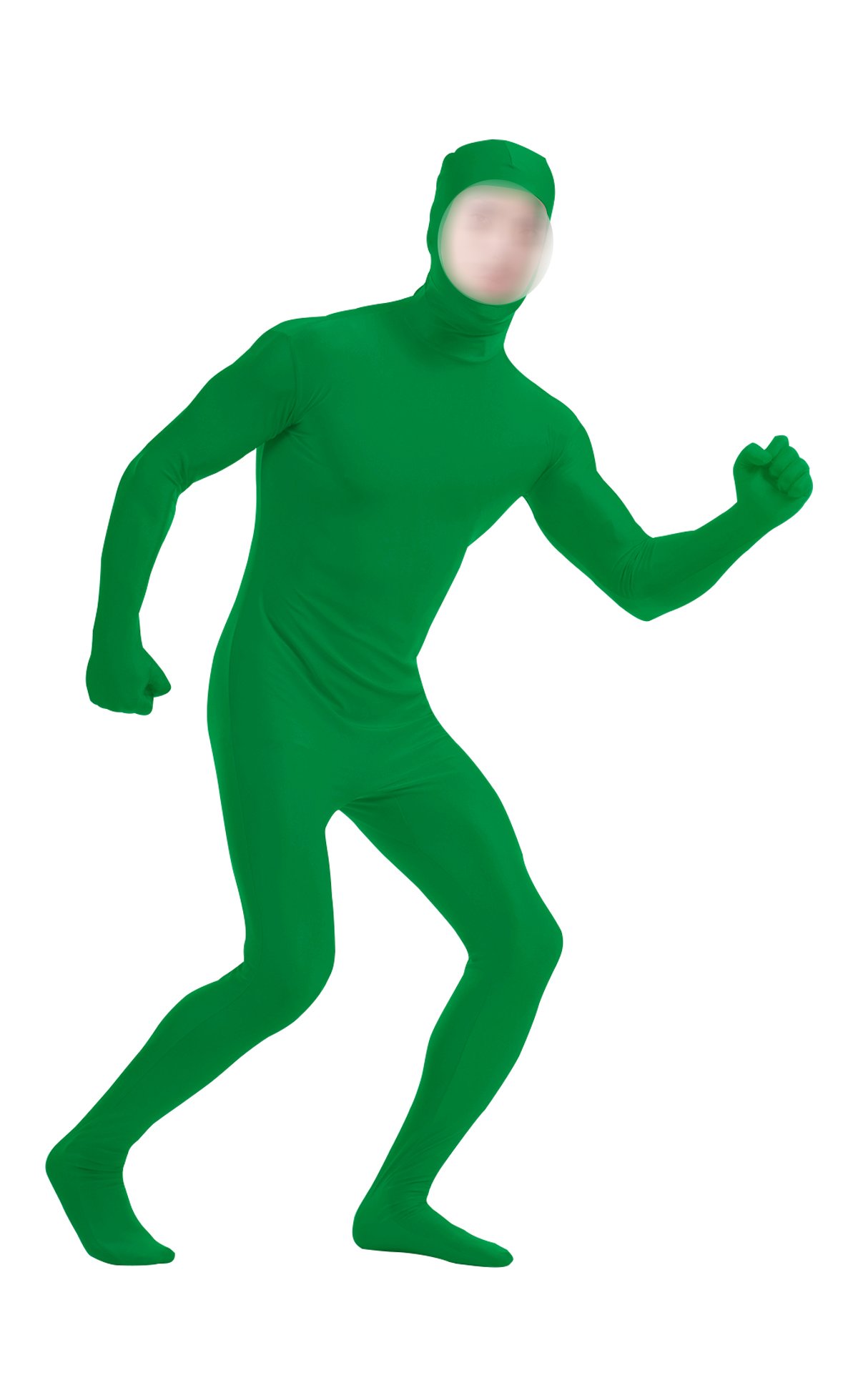 lucky baby store Boys' Mens Full Body Open Face Spandex Lycra Unitard Mask Zentai Costume Bodysuit (XXXL, green)