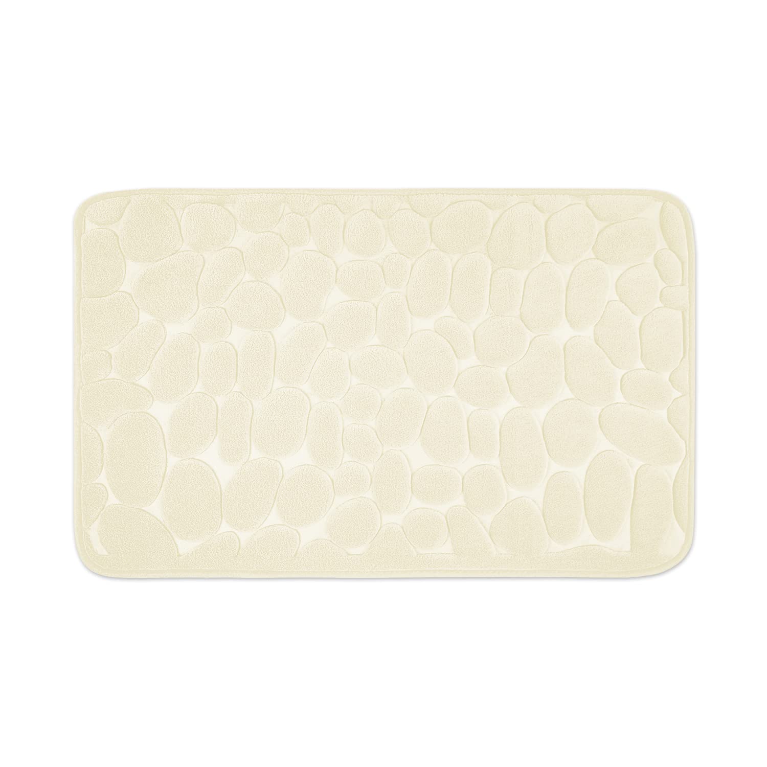 Tapis de bain haut de gamme en mousse de forme pour salle de bain chic