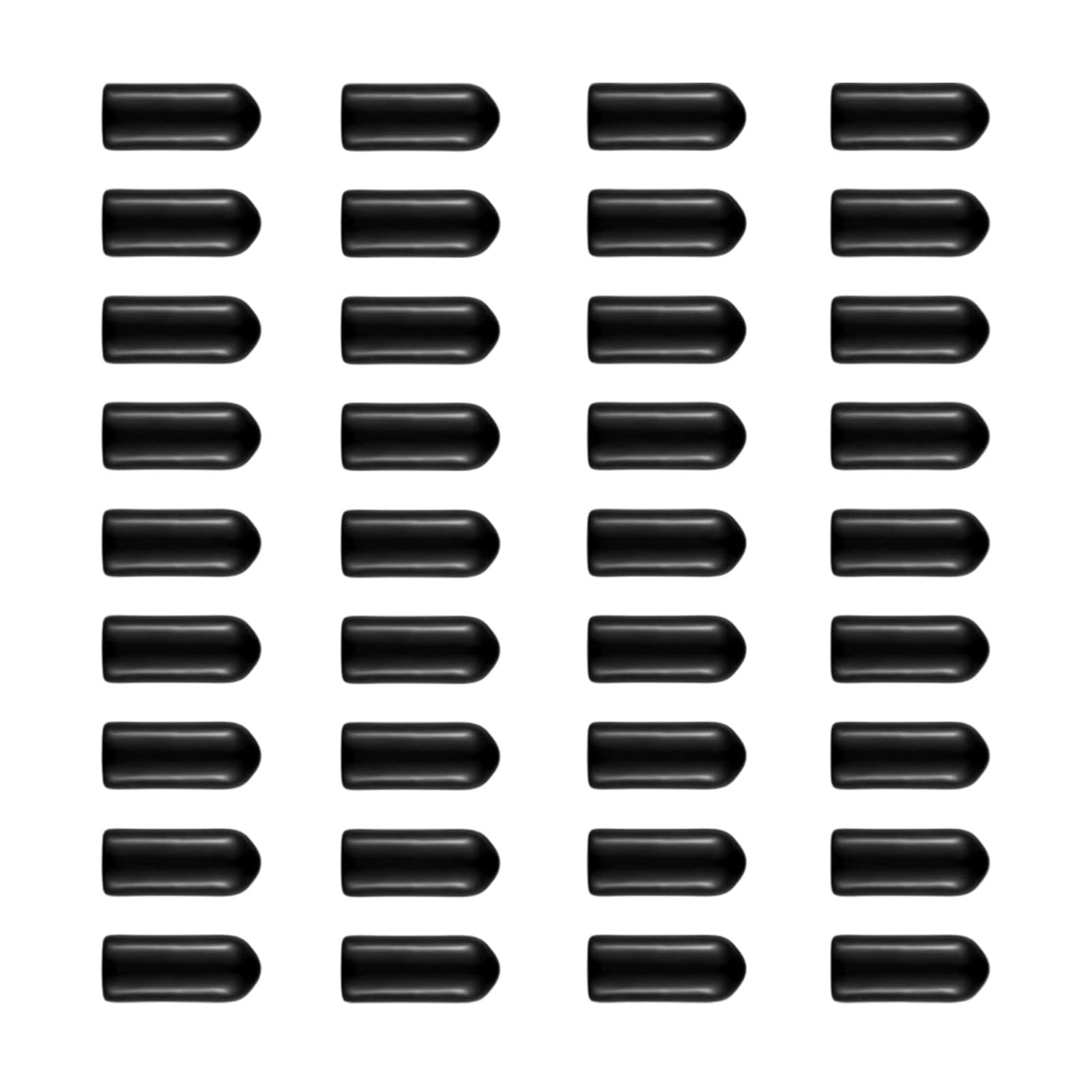 MALSSE 200 Units Ergonomic Rubber Spout Caps Controlled Paint for Artist-Grade Airbrushes & Bottles Paint Sprayer Caps