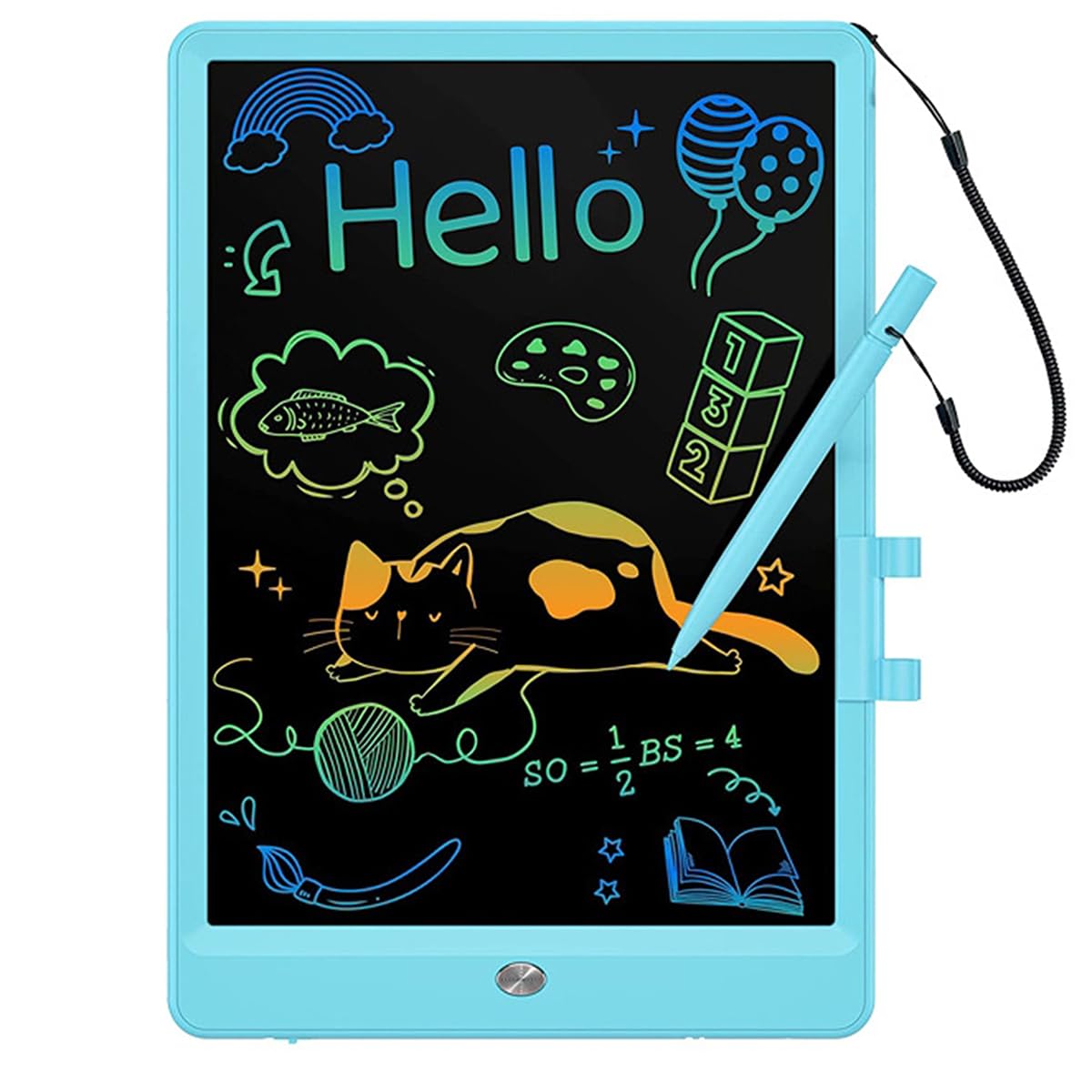 Paporich LCD Writing Tablet, Electronic Drawing Pads, Doodle Board, Suitable for Multiple Scenarios, Toys for 3-6 Years Old Girls Boys, Gift for Kids Toddler (10 Inches, Blue)