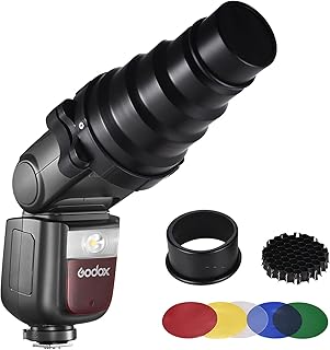GODOX V860III-S Wireless TTL Speedlite Transmitter/Receiver Camera Flash Light with On-camera Flash Conical Snoot GN60 1/8000s HSS Built-in 2.4G Wireless X System Replacement for Sony Cameras