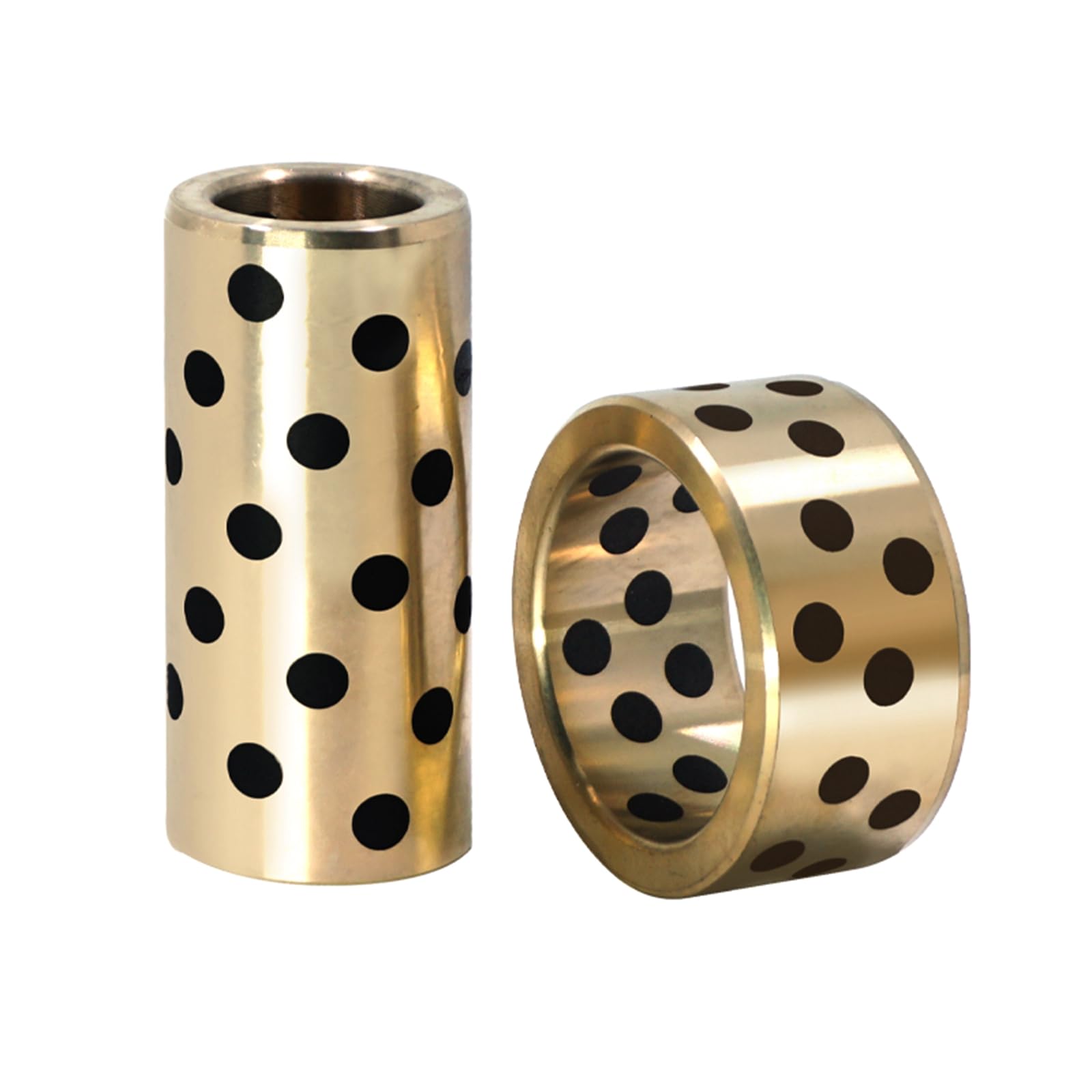 4 Stück, Innendurchmesser 6–14 mm, Außendurchmesser 10–20 mm, Messingbuchsen, ölfreie, selbstschmierende Messinglagerbuchsen,4 Stück,14x20x12mm
