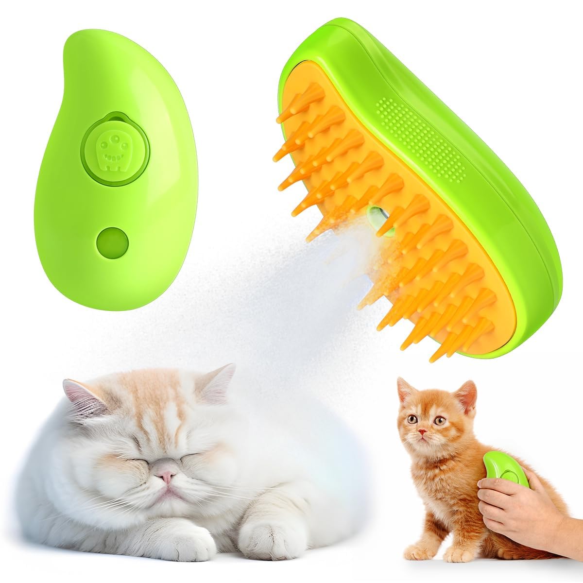 Jashgop Cat Steam Brush, 3 In1 Steamy Cat/Dog Brush for Shedding, Cat Steamer Brush for Massage, Multifunctional Cat Grooming Brush, Pet Hair Removal Tool Comb for Cats and Dogs.(Multicolor) (B0D9BNF2LQ) Amazon Price History, Amazon Price Tracker