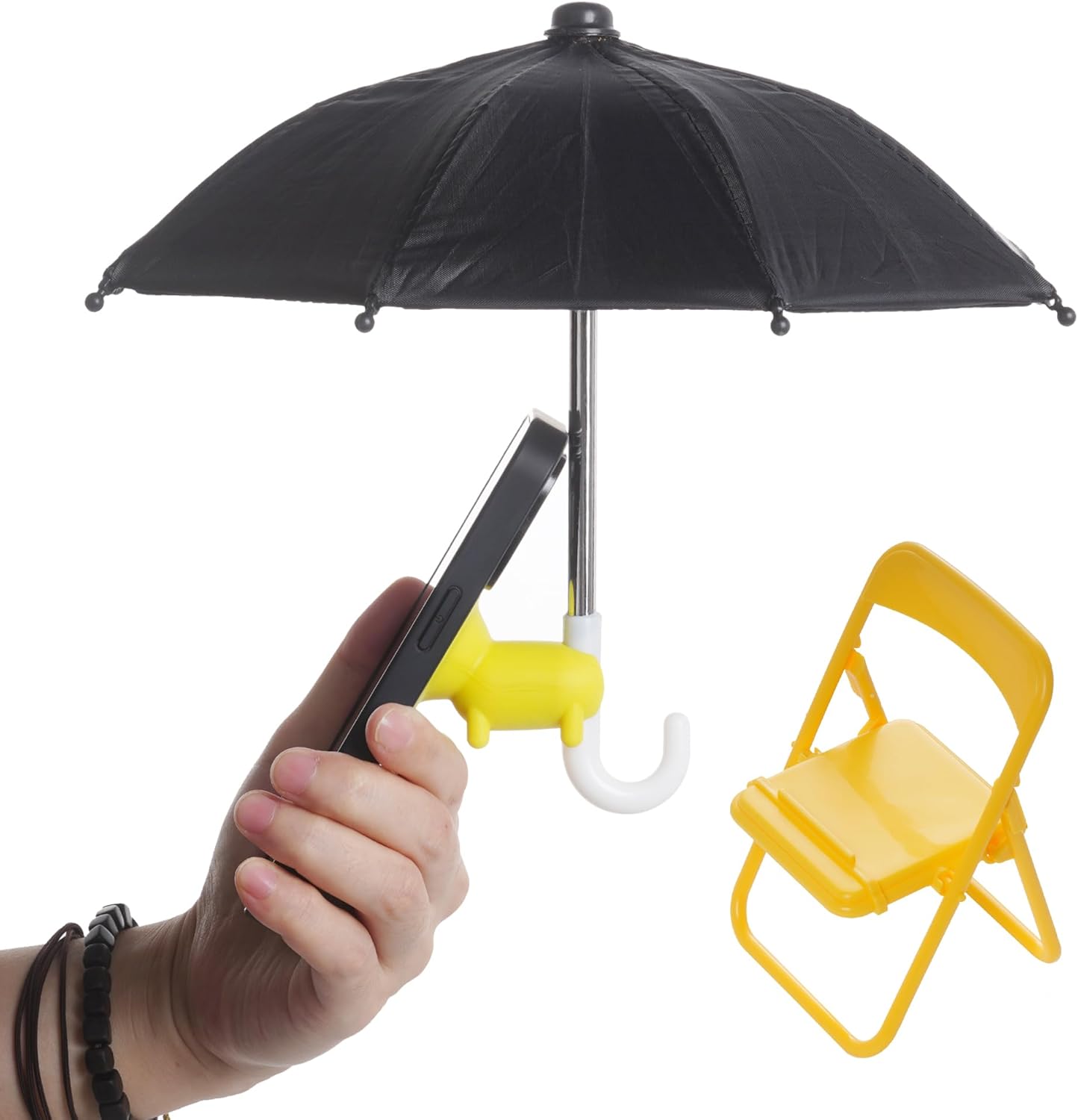 Adjustable Universal Cell Phone Umbrella Stand, Anti-Glare Cover Sun Shield, Suction Cup Piggy Stand, Outdoor Phone Sunshade Holder