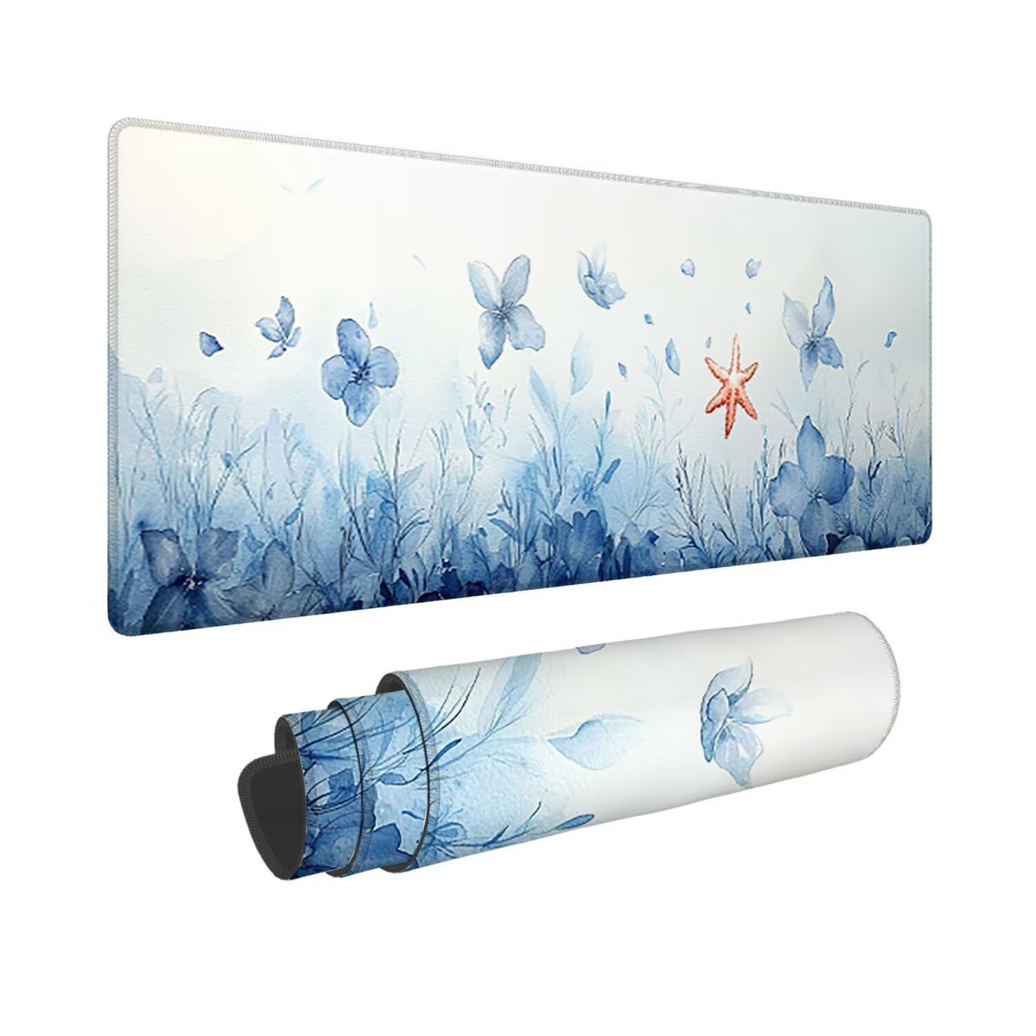 Podkładka pod mysz do gier, 1200 x 500 mm XXL Podkładka pod mysz do gier, duża, antypoślizgowa wodoodporna, rozszerzona długa klawiatura podkładka pod mysz, akcesoria biurowe, do gier, komputera