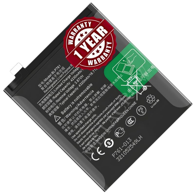 Image of Original BLP761 Battery Compatible for OnePlus 8 (IN2010, IN2013, IN2017, IN2019) - (4320mAh) - 1 Year Warranty JK10