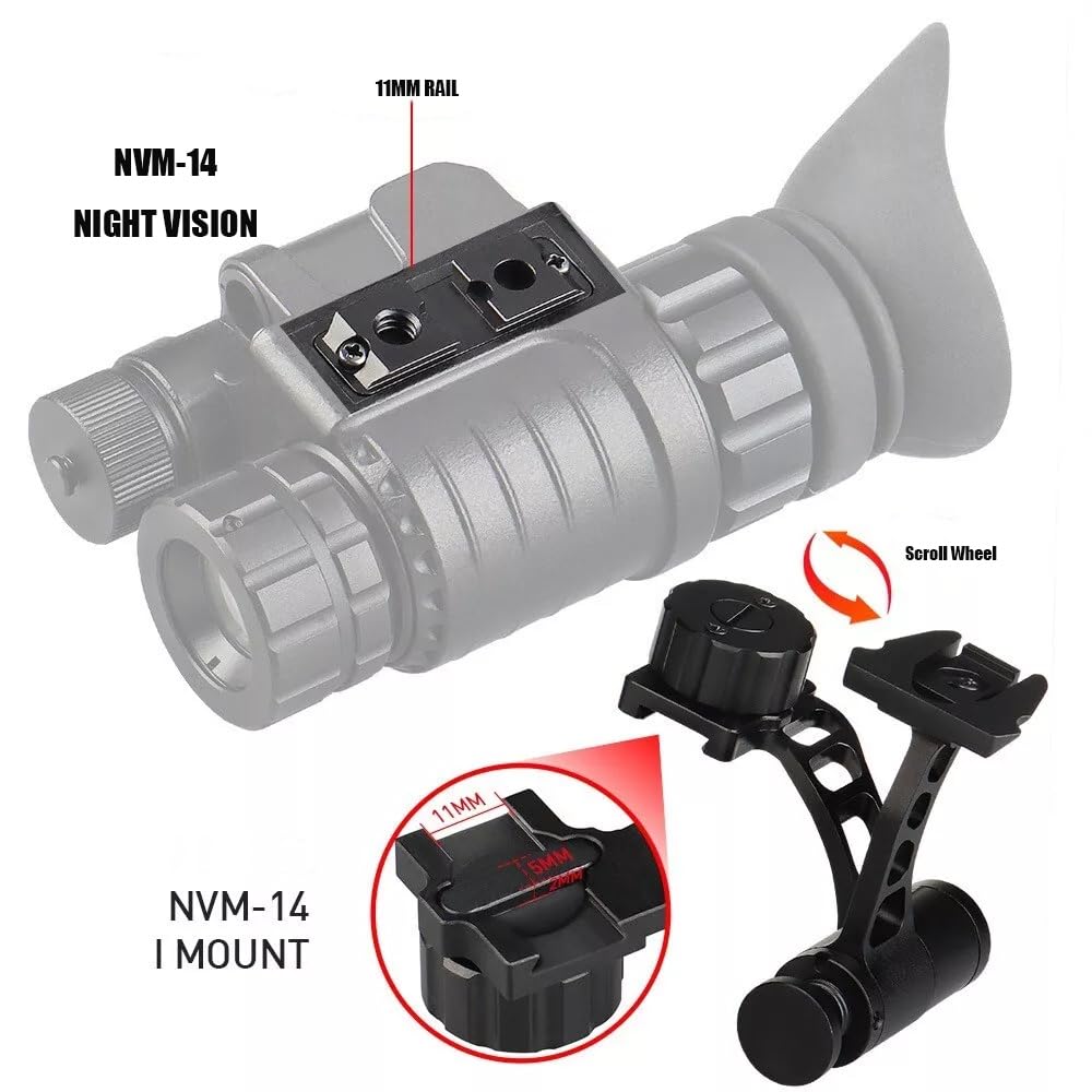 okyass NVM-14 Night Vision Mount NVM14 Night Vision Adapter NVM 14 NVG Helmet Bracket Night Vision Goggles NVG Mount