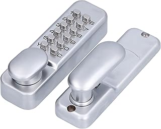 Door Lock KFC Mechanical Combined Lock Office Parking Lot Smart Waterproof Zinc Alloy Door Lockset Mechanical Combination Lock for Zinc Alloy Material Gate Door Zinc Alloy Metal