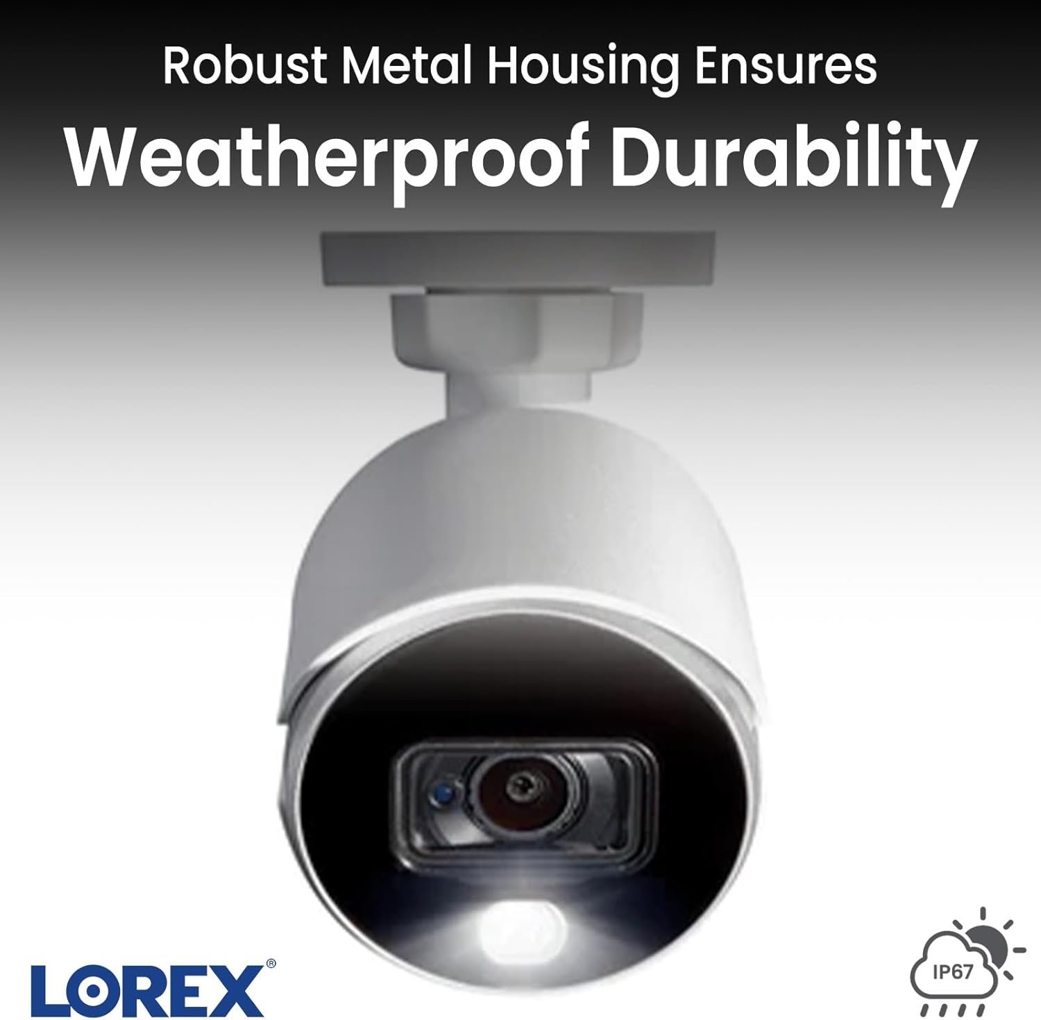 Weatherproof camera housing