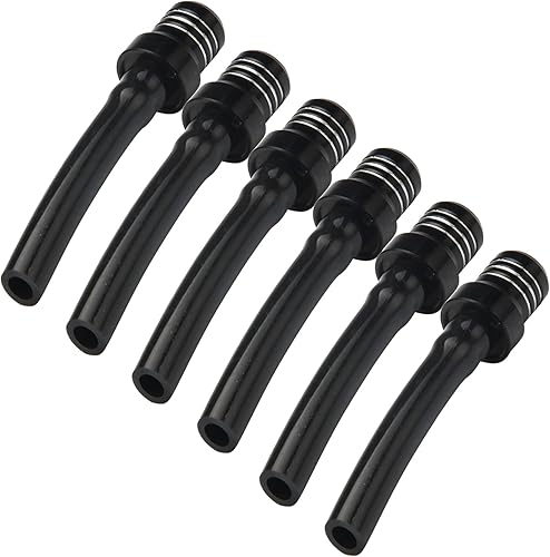 Miniatura 12 de AnXin - Juego de 6 piezas de manguera de ventilación de aire para tapa de combustible de motocicleta, tubo de válvula de tanque de aceite, Azul