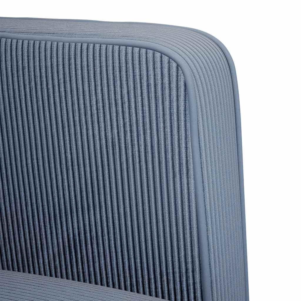 Zweisitzer-Sofa Blau 109 cm aus Cordstoff mit Schaumstoff-Feder-Kombination, stabilem Sperrholzrahmen und Armlehnen für modernen und traditionellen Wohnstil