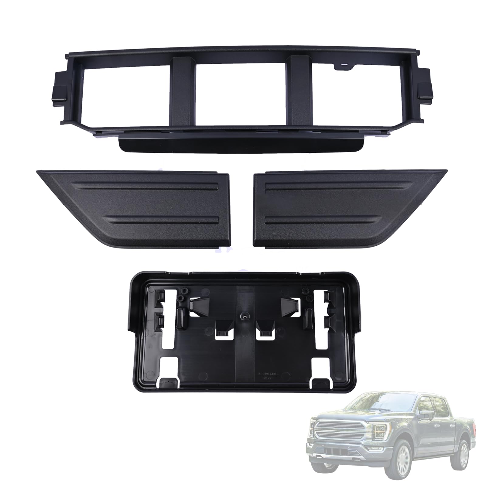 Front Bumper Lower Grille Grill Black For Jeep Cherokee 2019-2023