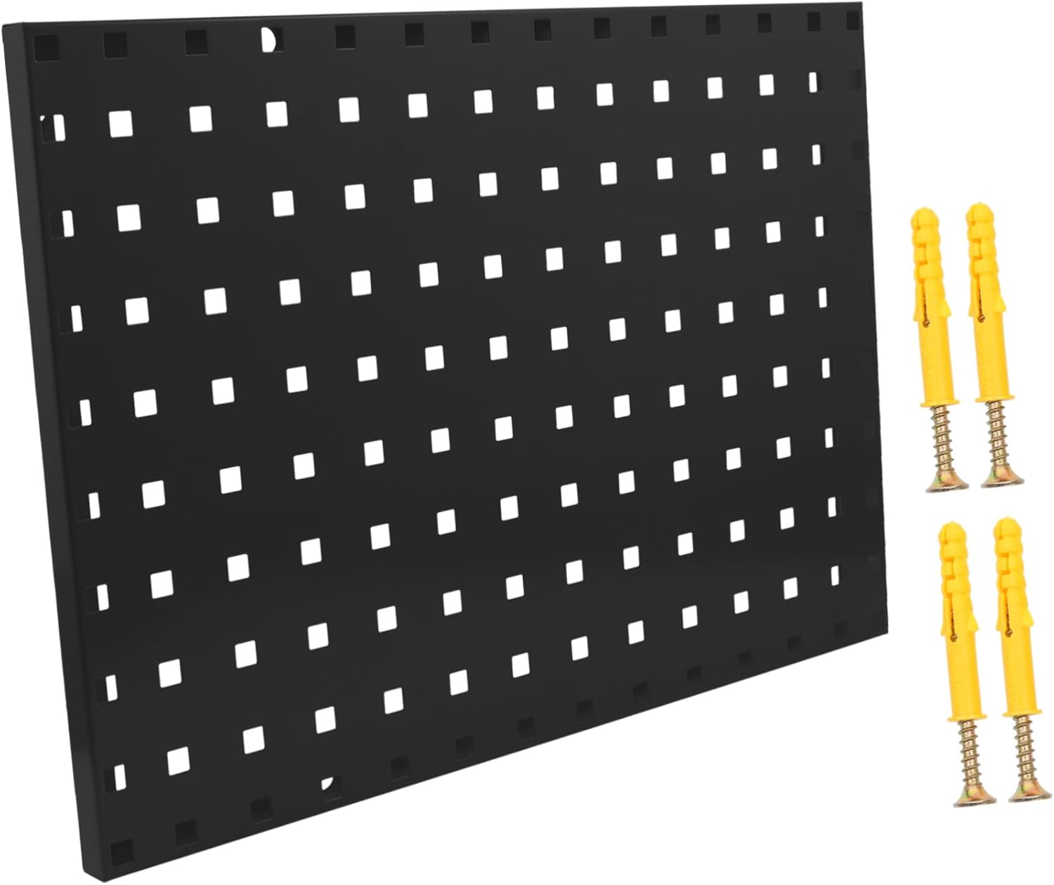 LIFKOME 1pc Pegboard Tool Organization Panel Galvanized Steel Wall Storage Rack Multi-Purpose Hanging System for Garage and Repair Shop and Easy to Install