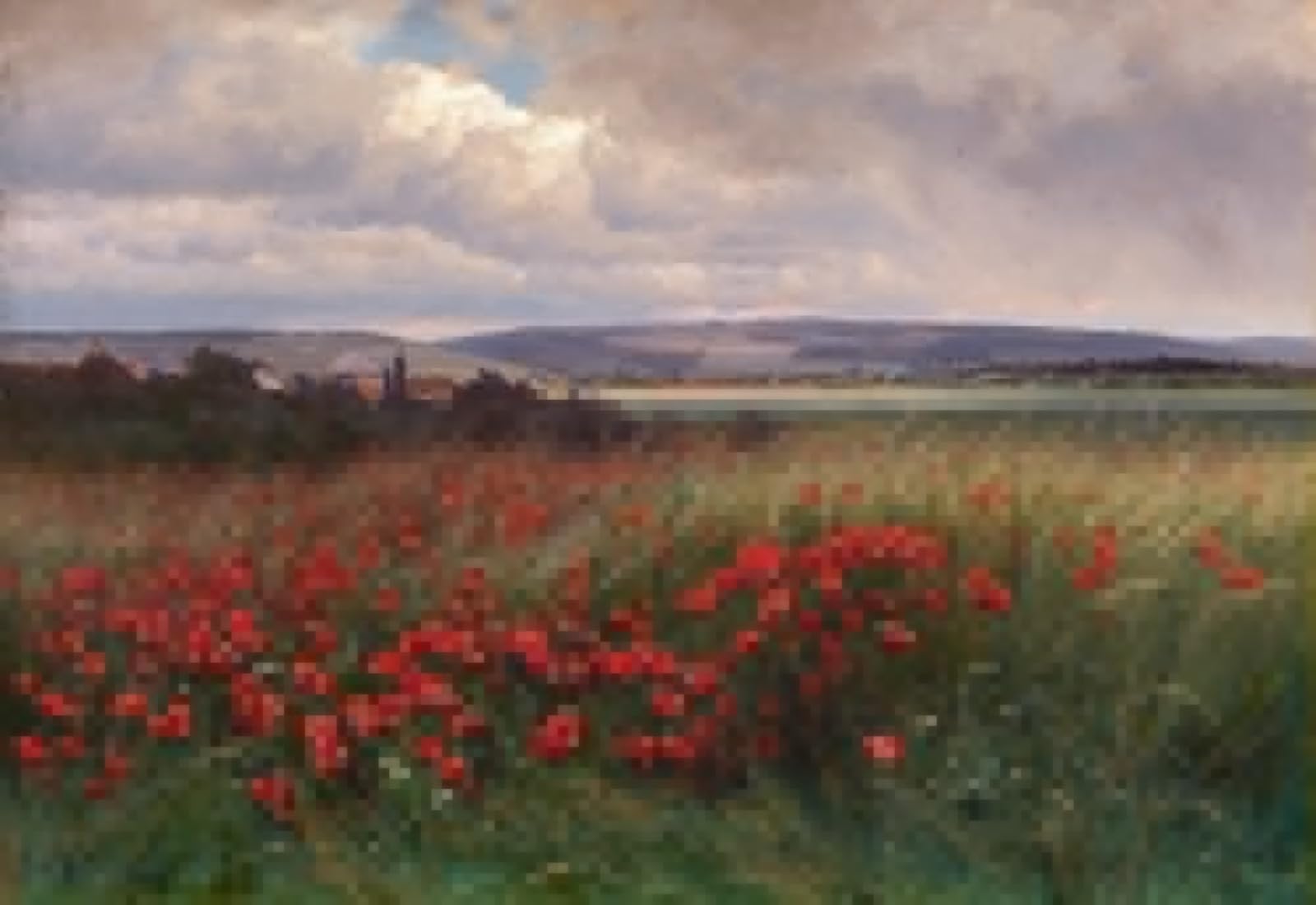 Tableau Coquelicots Krachkovsky Affiche Art Toile 60x90cm