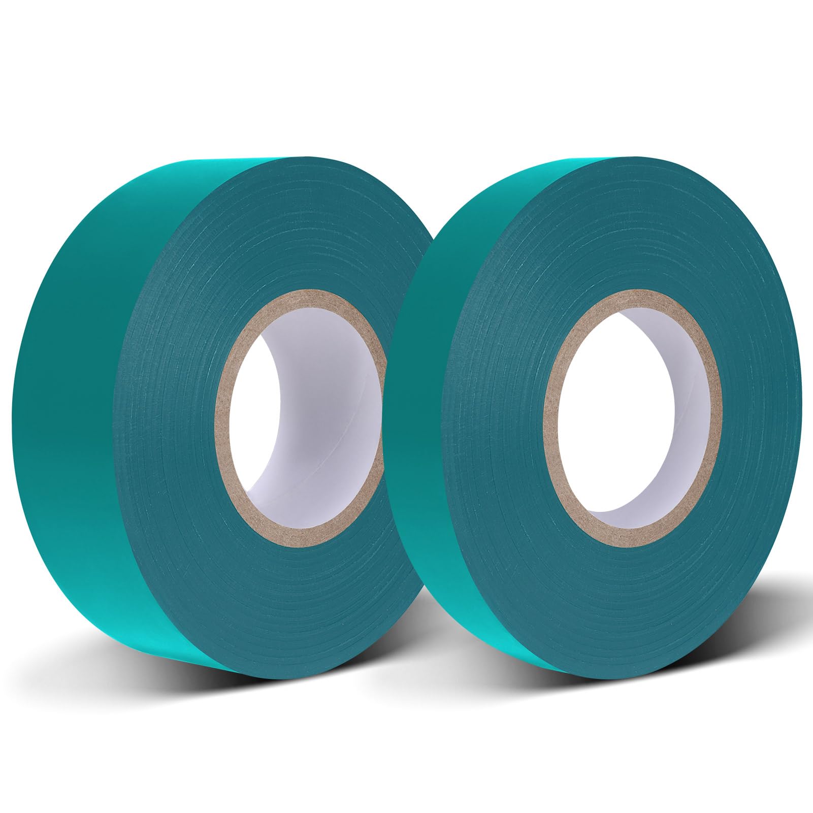 EasytleStretch Tie Tape Roll, Total 2 Rolls 0.5“ x 150 Ft & 1" x 150ft Green Plant Garden Tie Tape Reusable Thick Sturdy Plant Ties Ribbon Garden Vinyl Stake for Indoor Outdoor Patio Plant Use